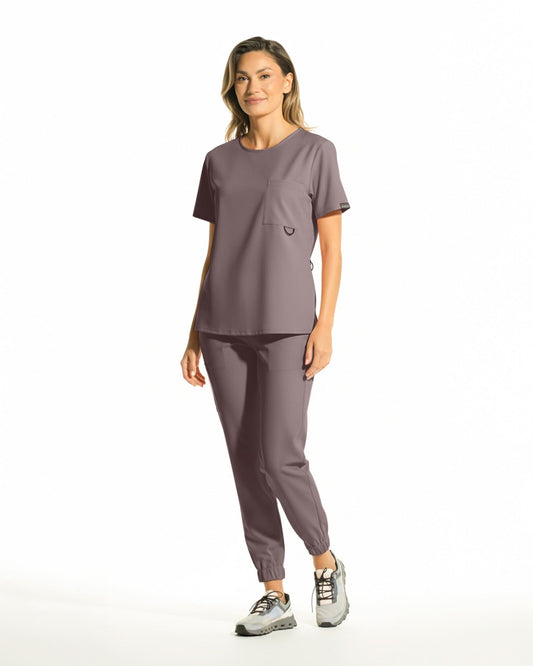NEVIA Olive Scrub Top