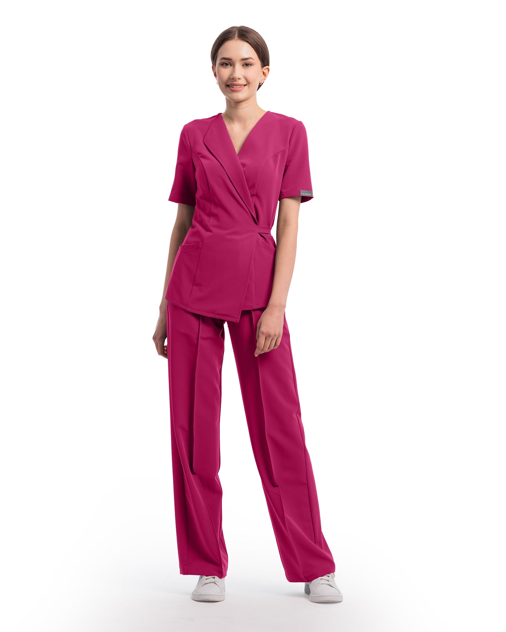 PALAZZO pantaloni medicali magenta - Bild 4