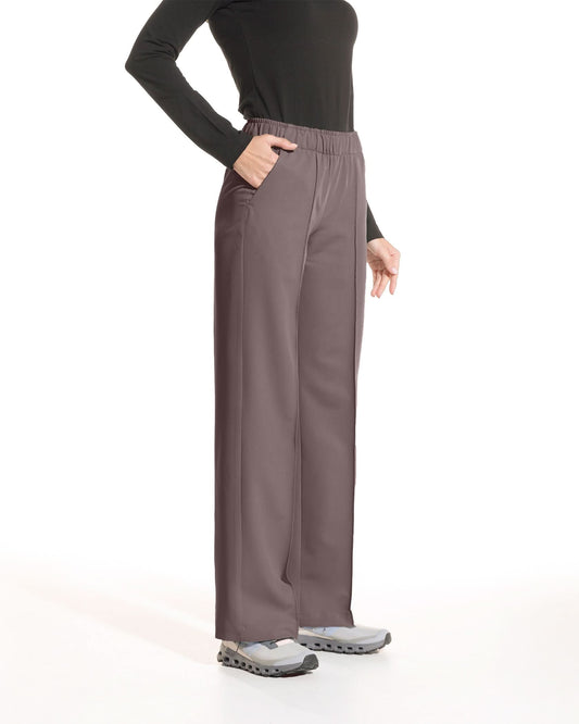 PALAZZO mocha trousers