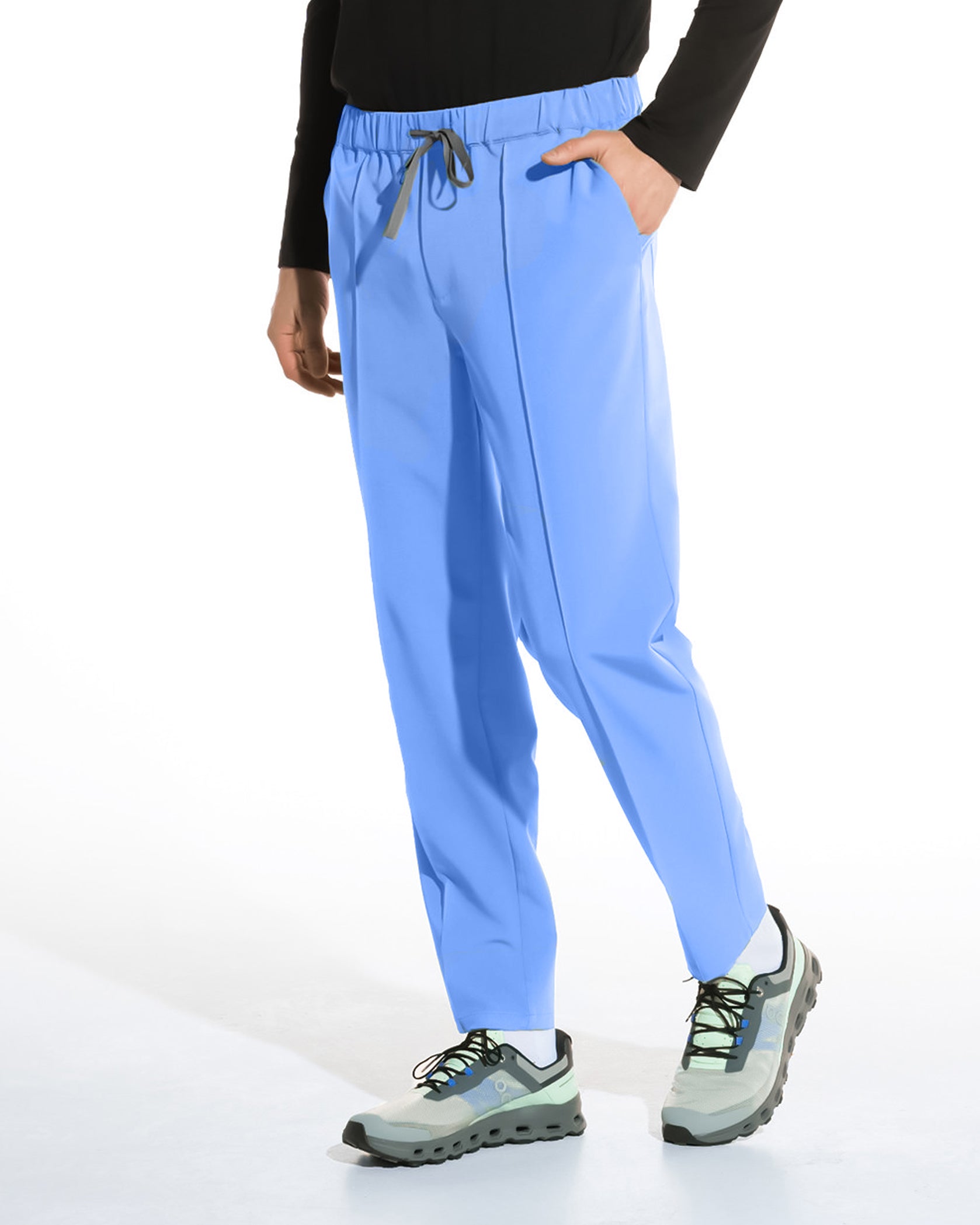 NORM pantaloni medicali barbati ciel - Close up details