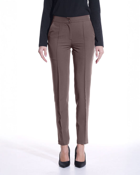 NOVUM mocha trousers