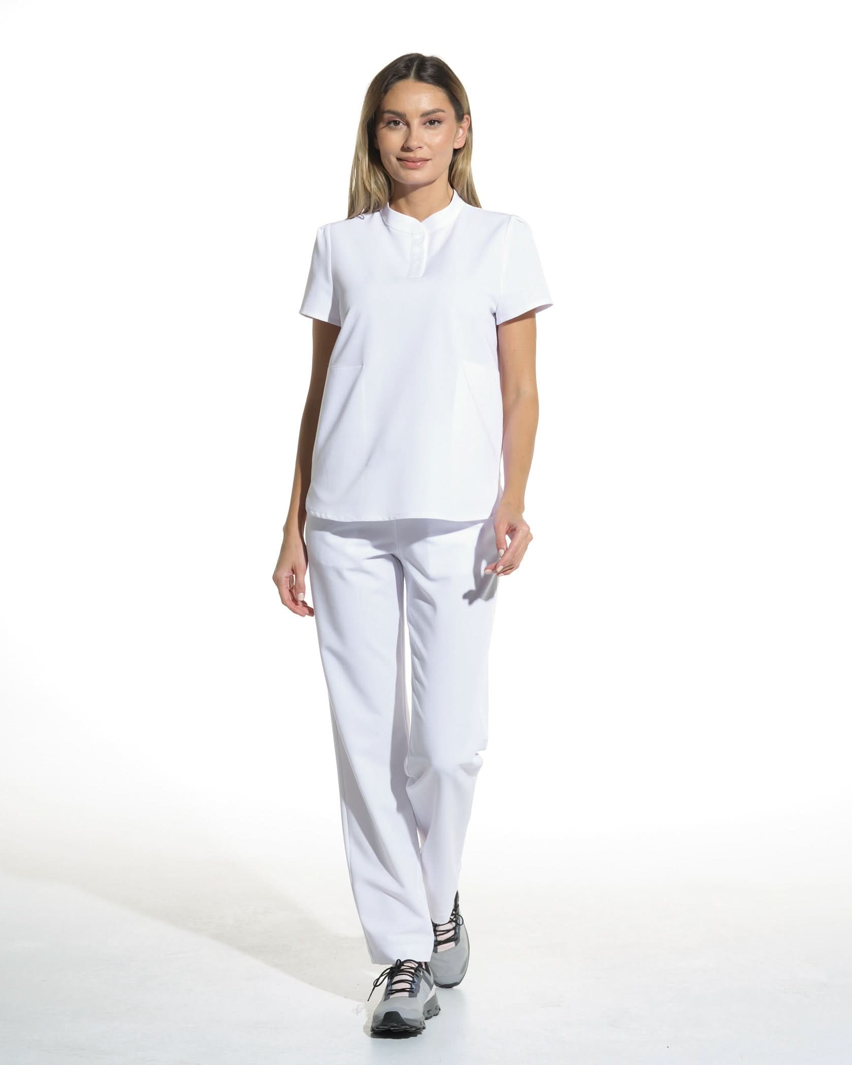 Bluza medicala FRIDA alba - 1zero1.ro