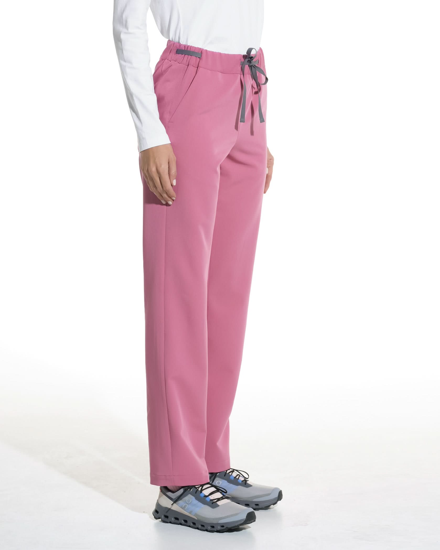 Pantaloni medicali drepti LINEA rose dust - 1zero1.ro