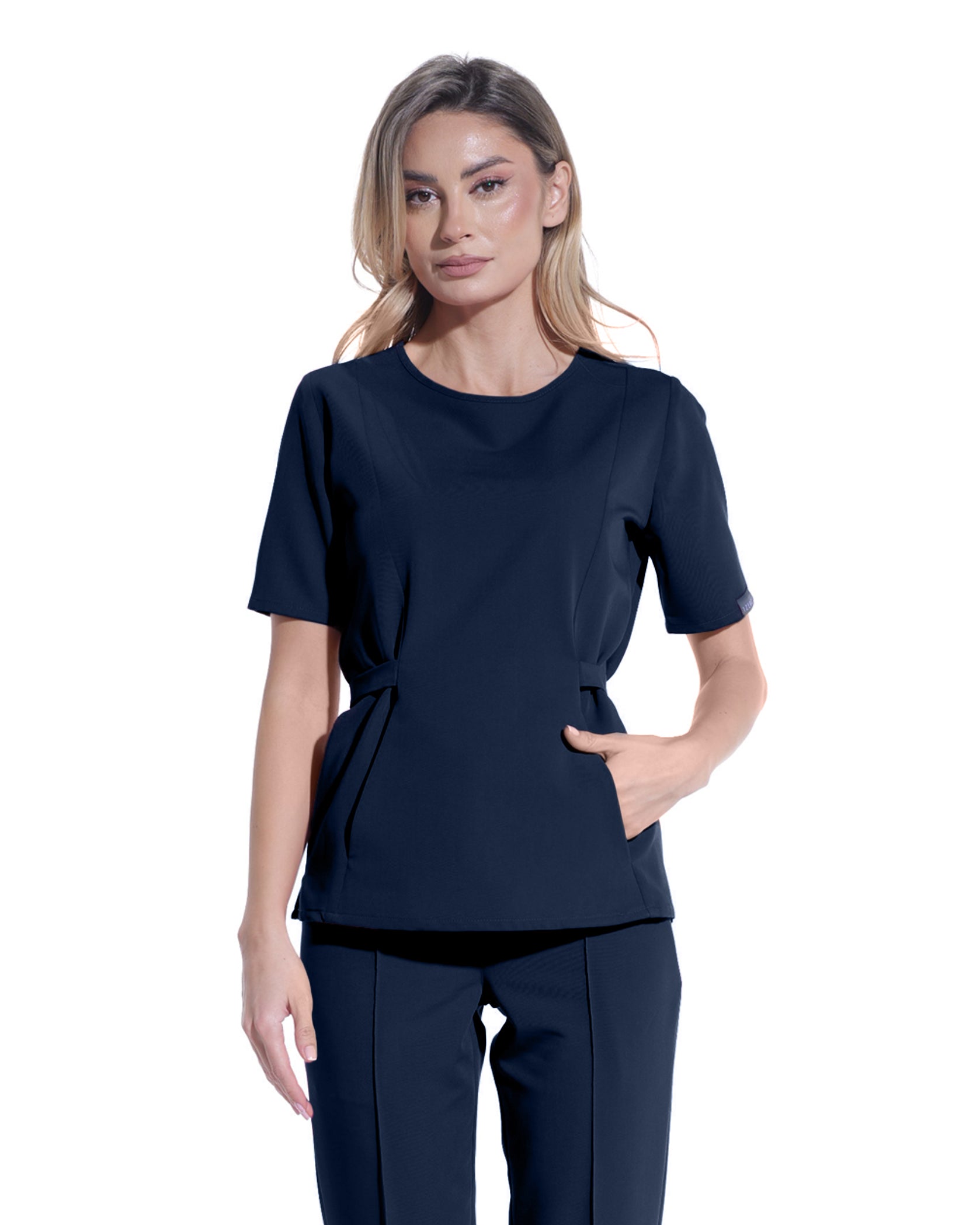THALYA Medical Blouse navy - Image 3