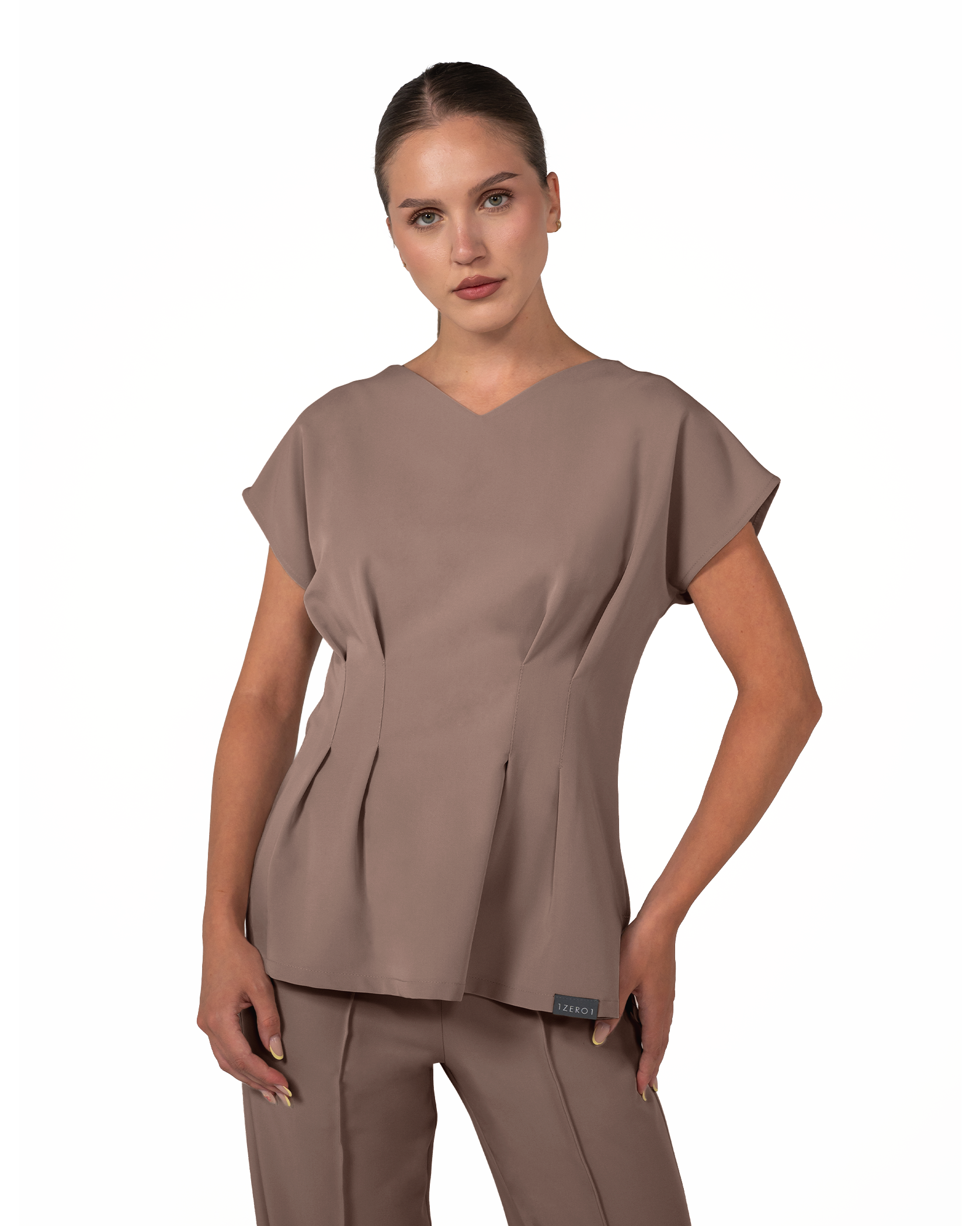 ANORA medizinische Bluse Cappuccino - Bild 3