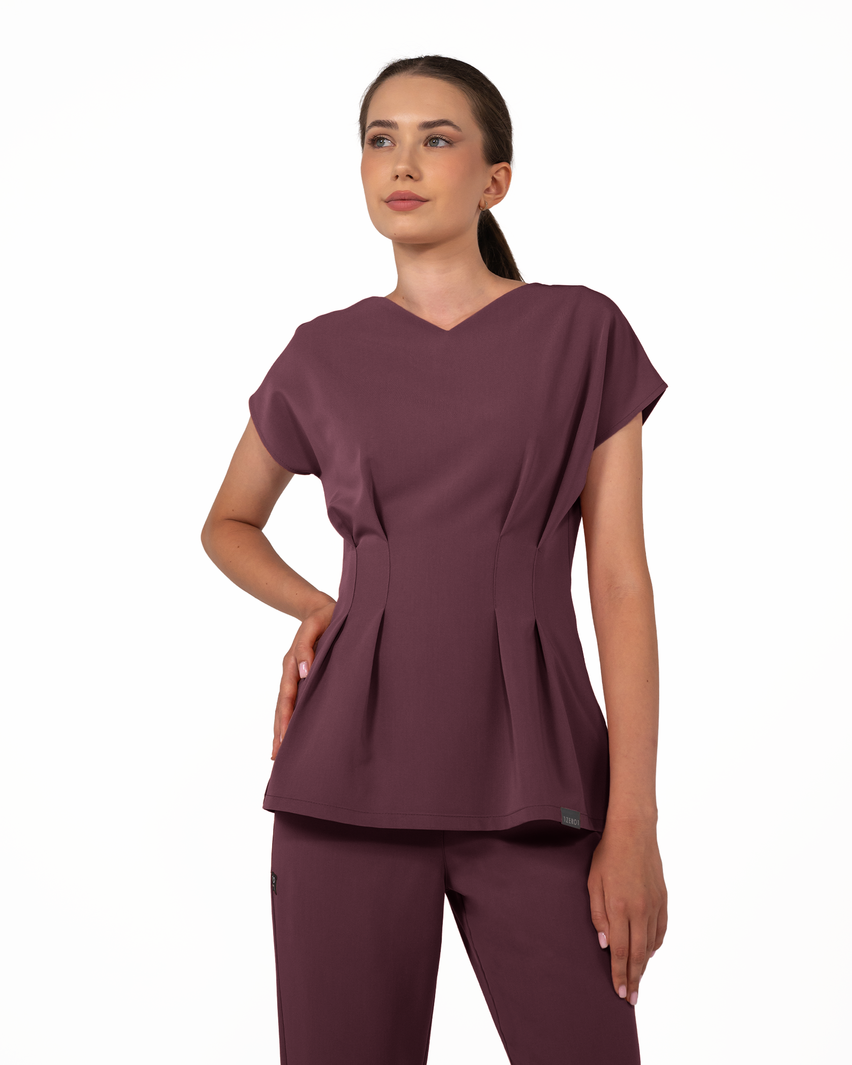 ANORA Grape Scrub Top - Image 3