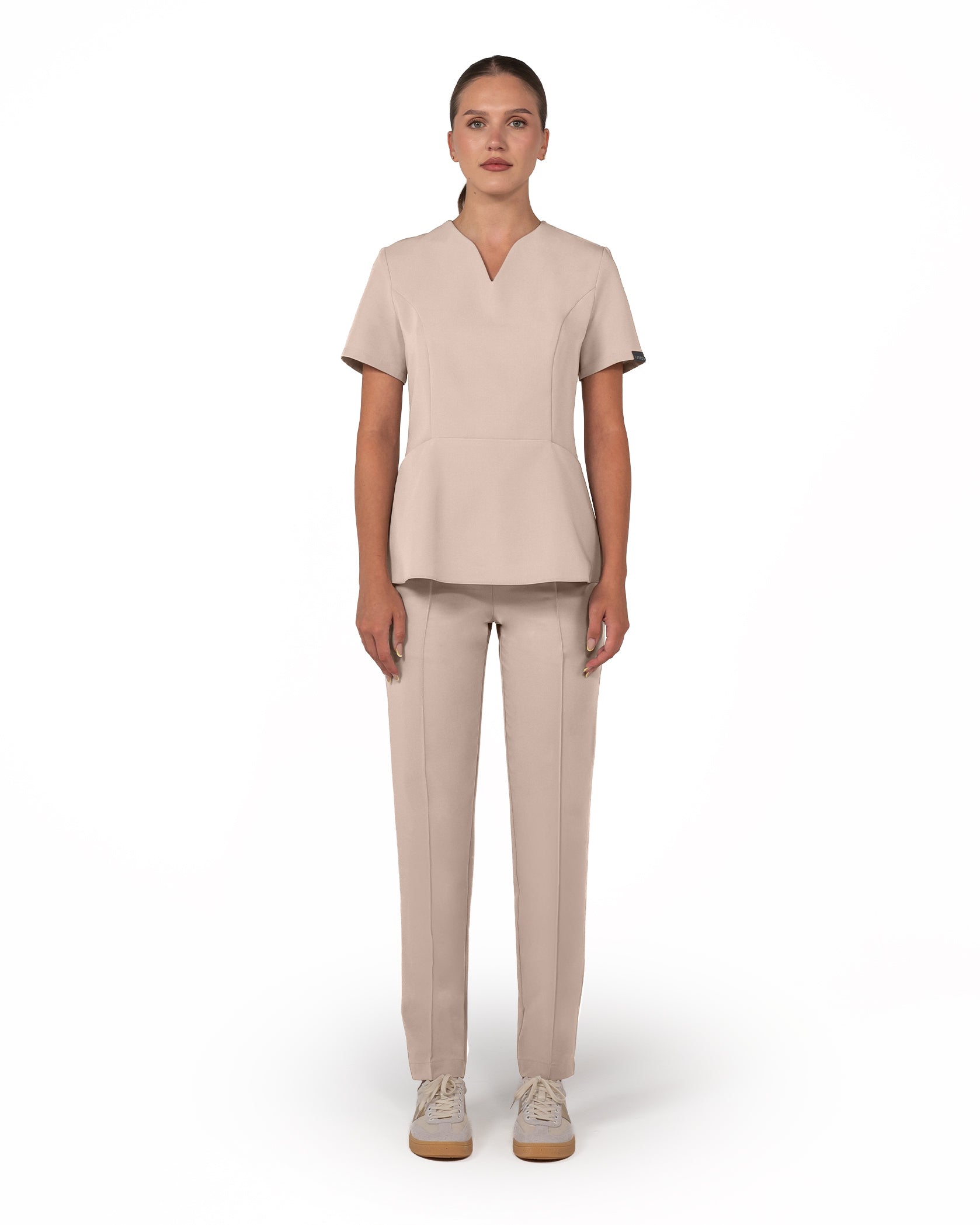 OPAL Latte Scrub Top - Image 4