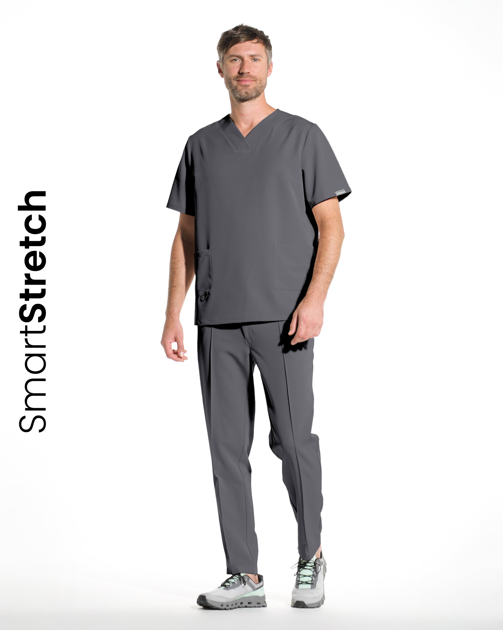 RAND bluza medicala grafit - Front view