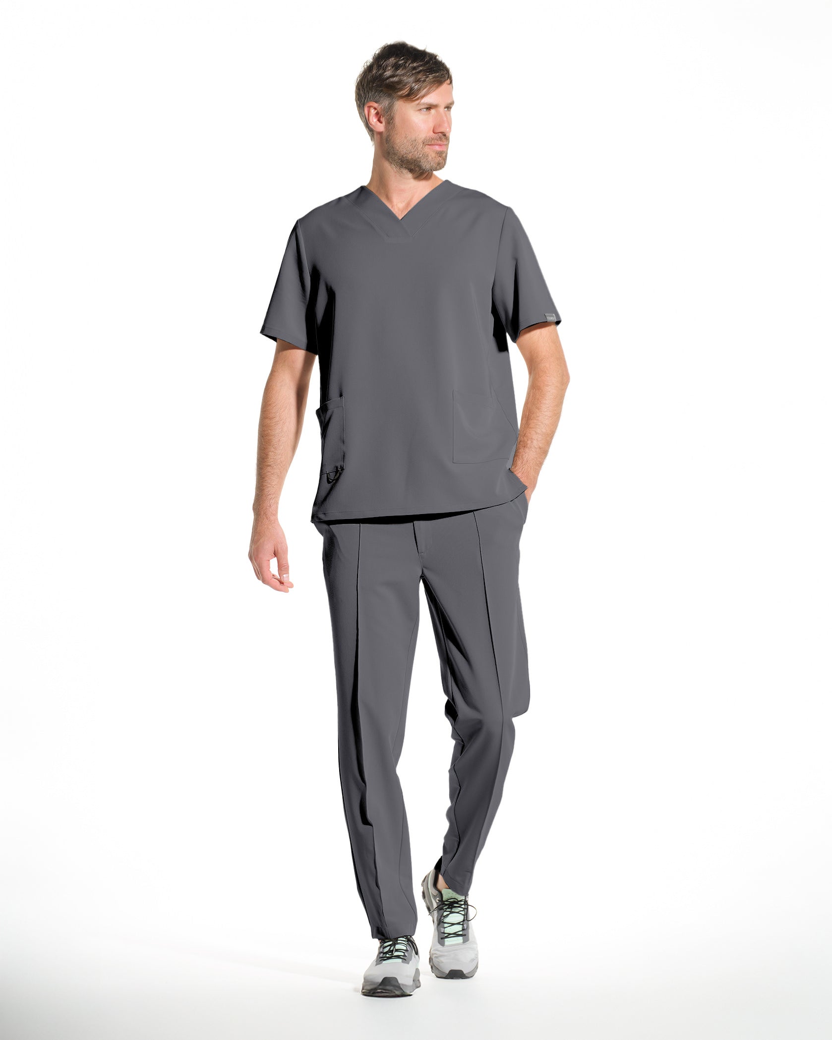RAND bluza medicala grafit - Close up details