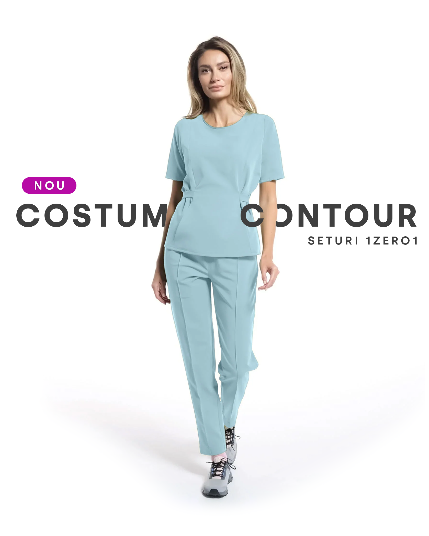 Costum medical CONTOUR Blue - Vorderansicht