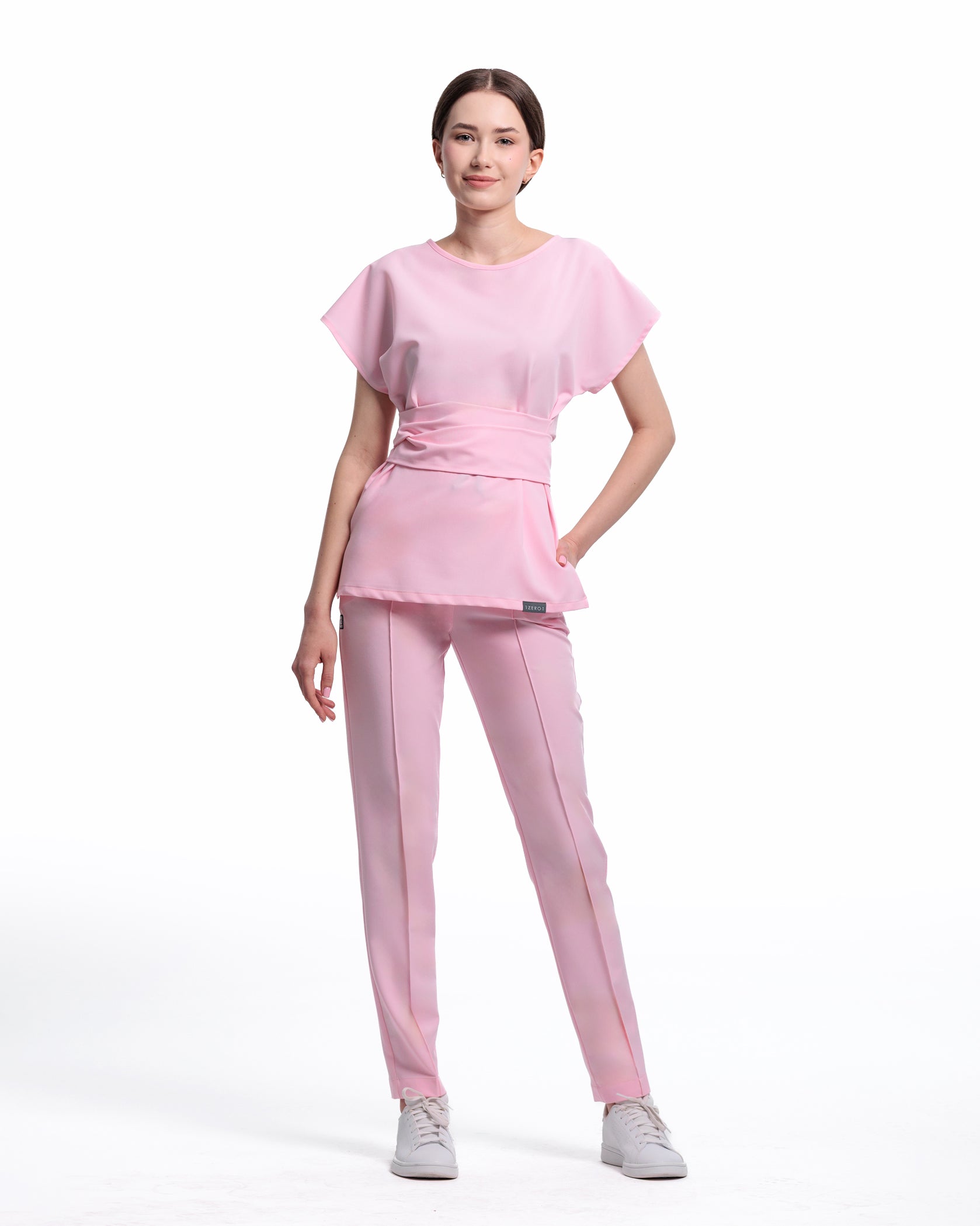CELESTE Bloom Scrub Top - Front view