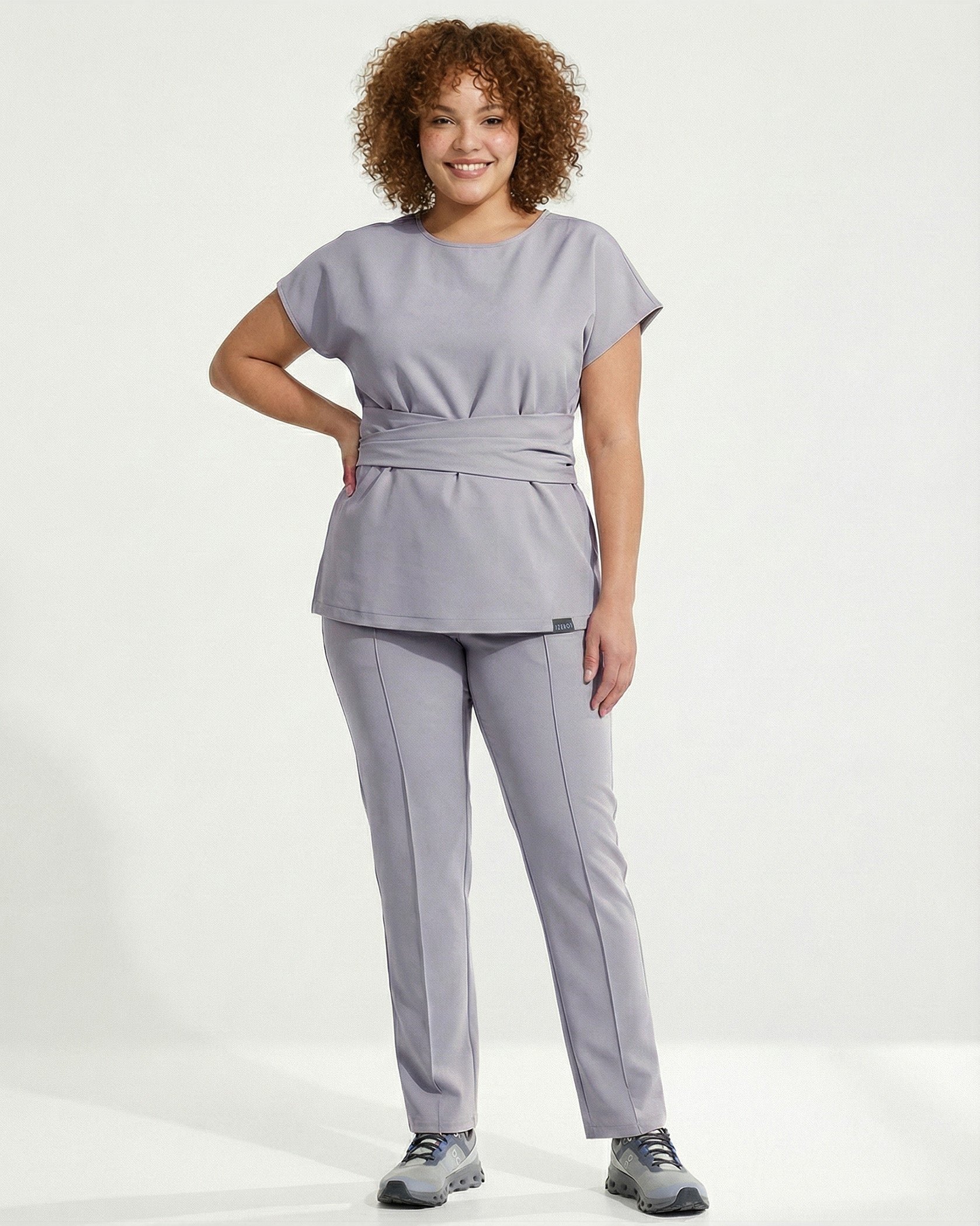 Bluza medicala CELESTE gri - Imagine 5