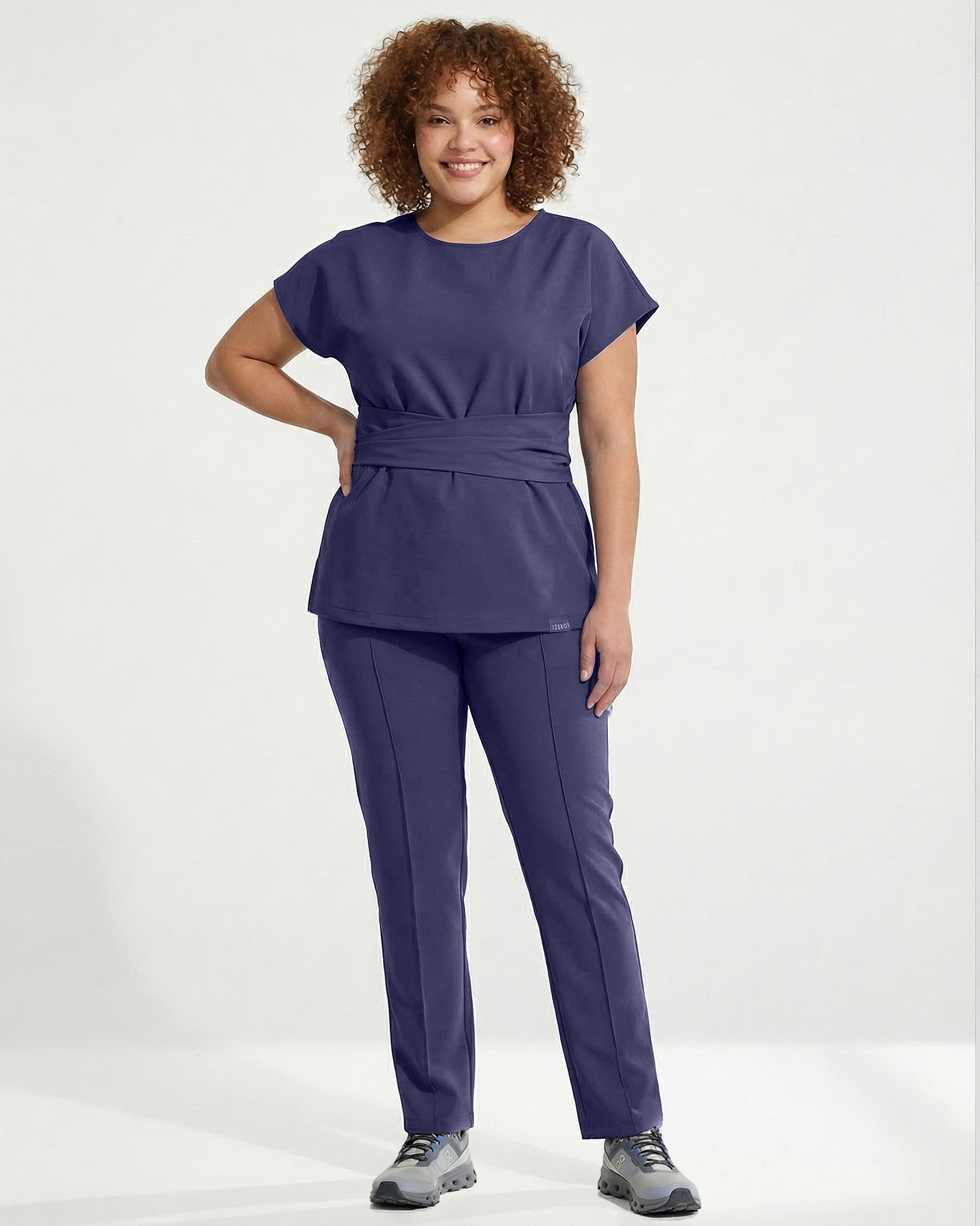 Bluza medicala CELESTE navy - Imagine 5