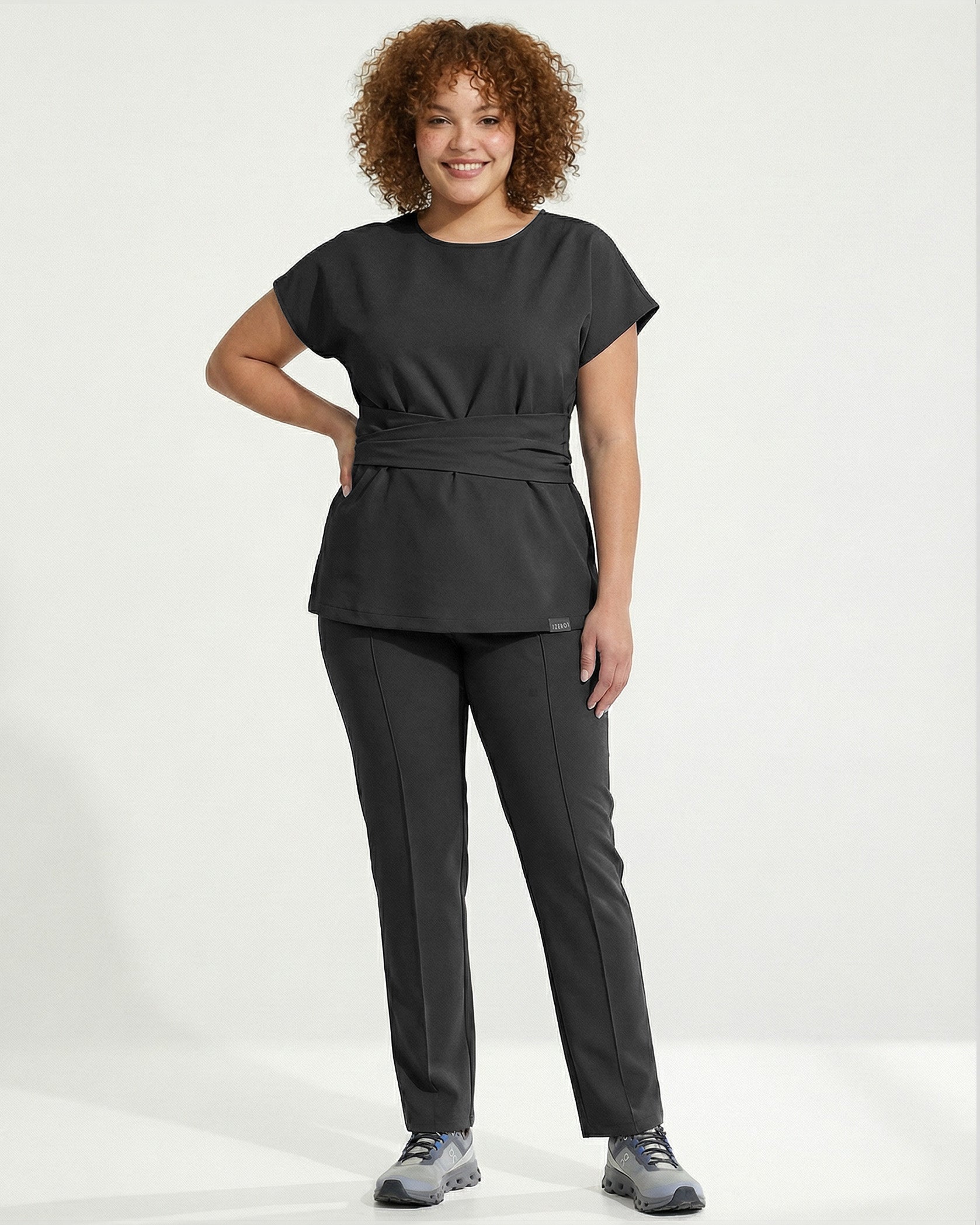 CELESTE Black Scrub Top - Image 5