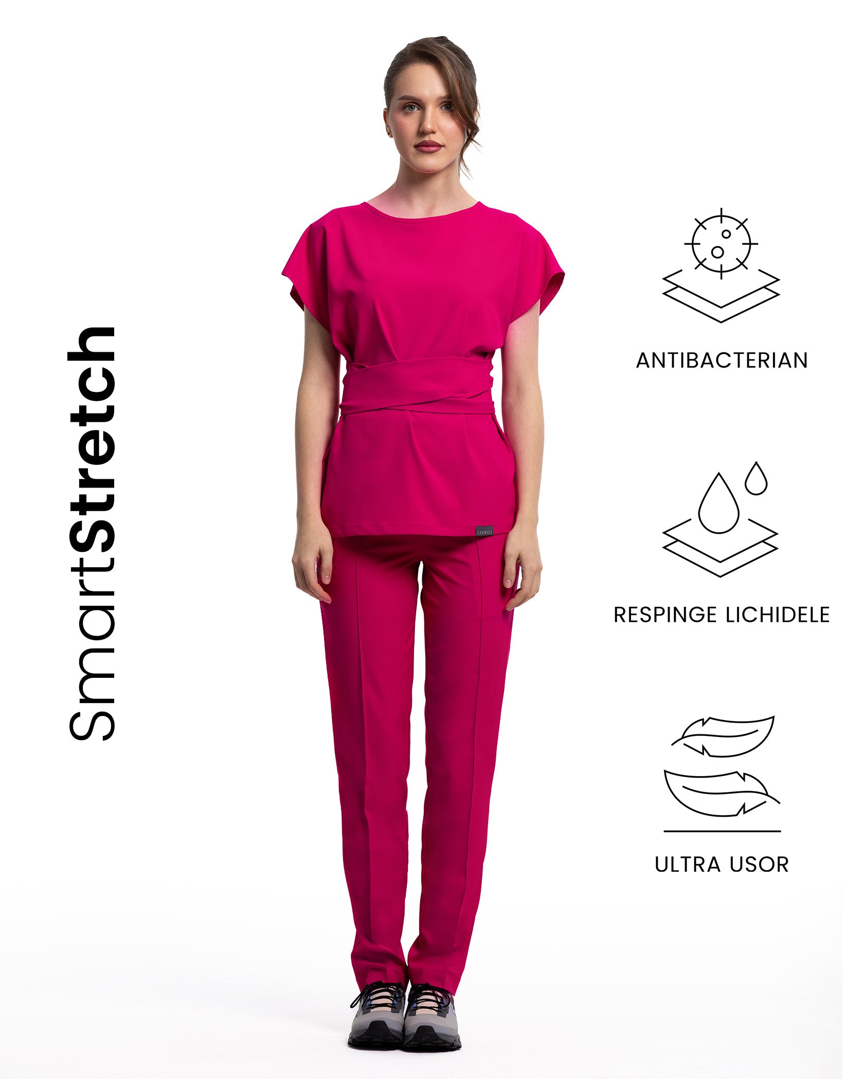 CELESTE Orchid Scrub Top - Image 3