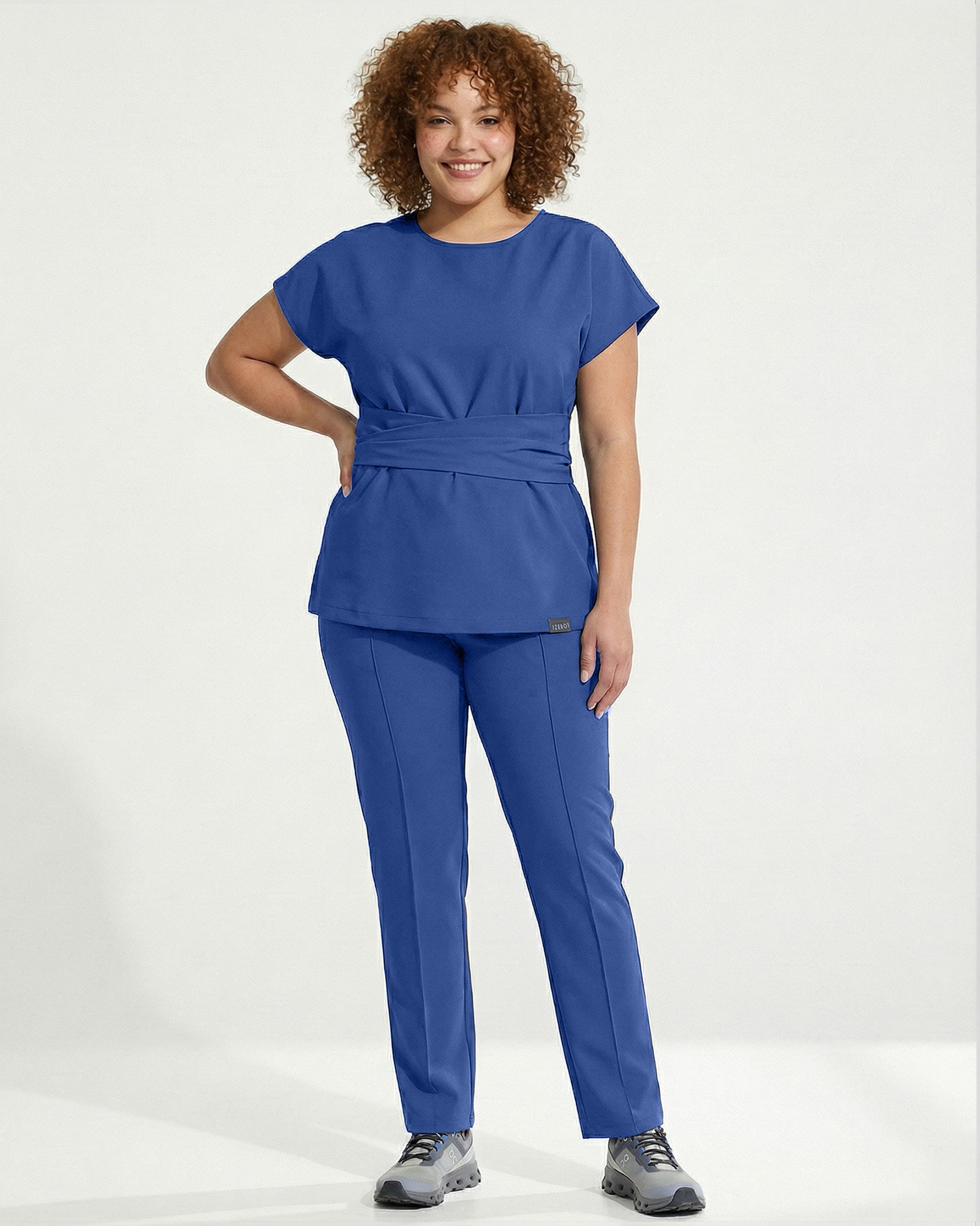 Bluza medicala CELESTE royal blue - Imagine 5
