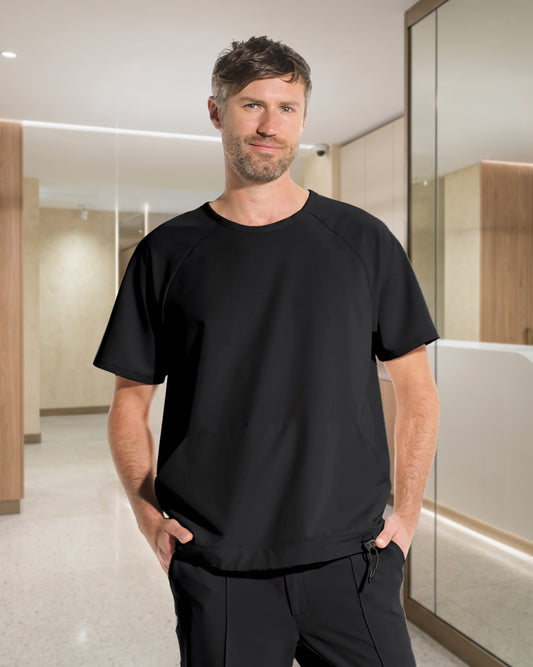 EVER Black Scrub Top