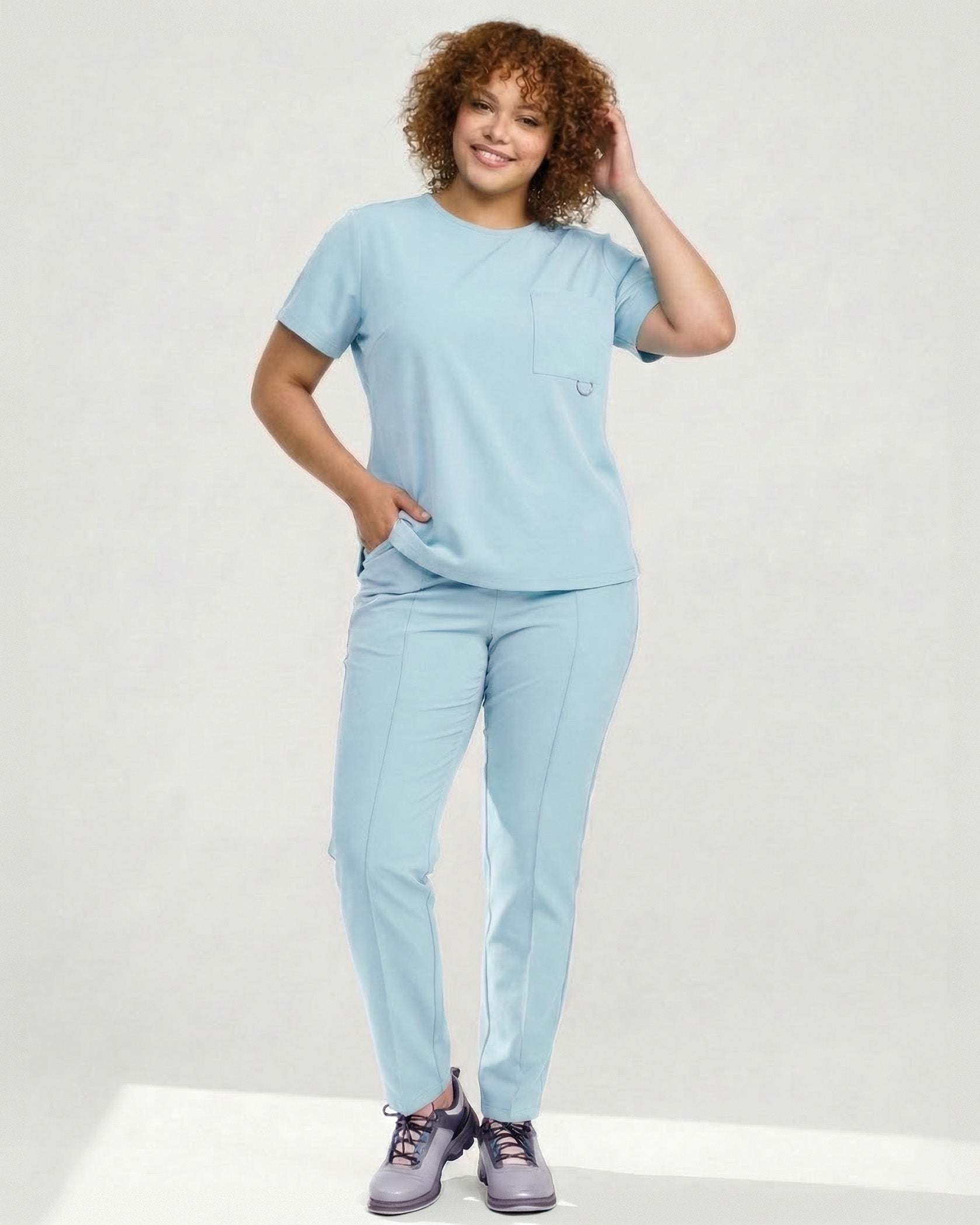 Bluza medicala FLOW blue - Imagine 5