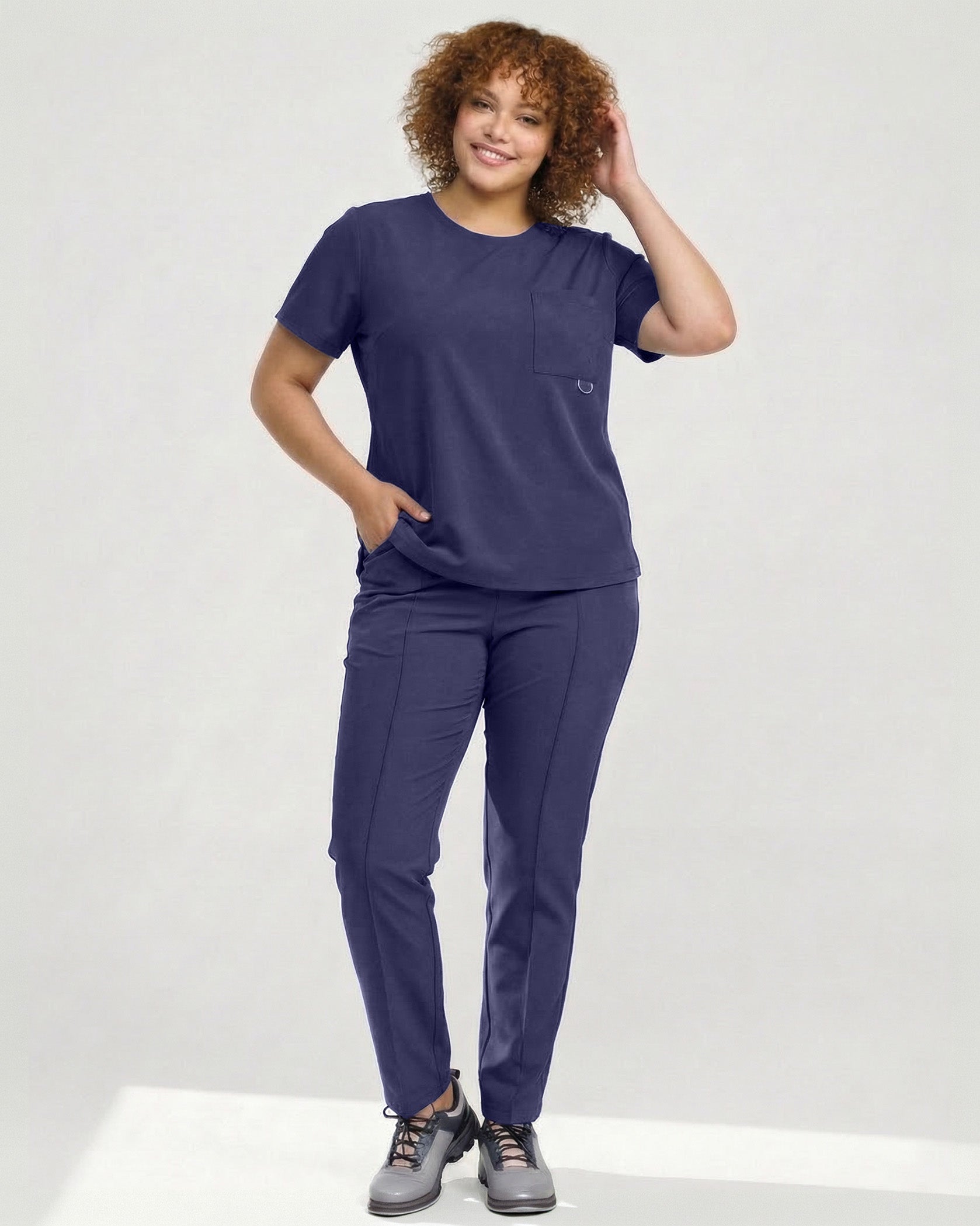 FLOW bluza medicala navy - Imagine 5