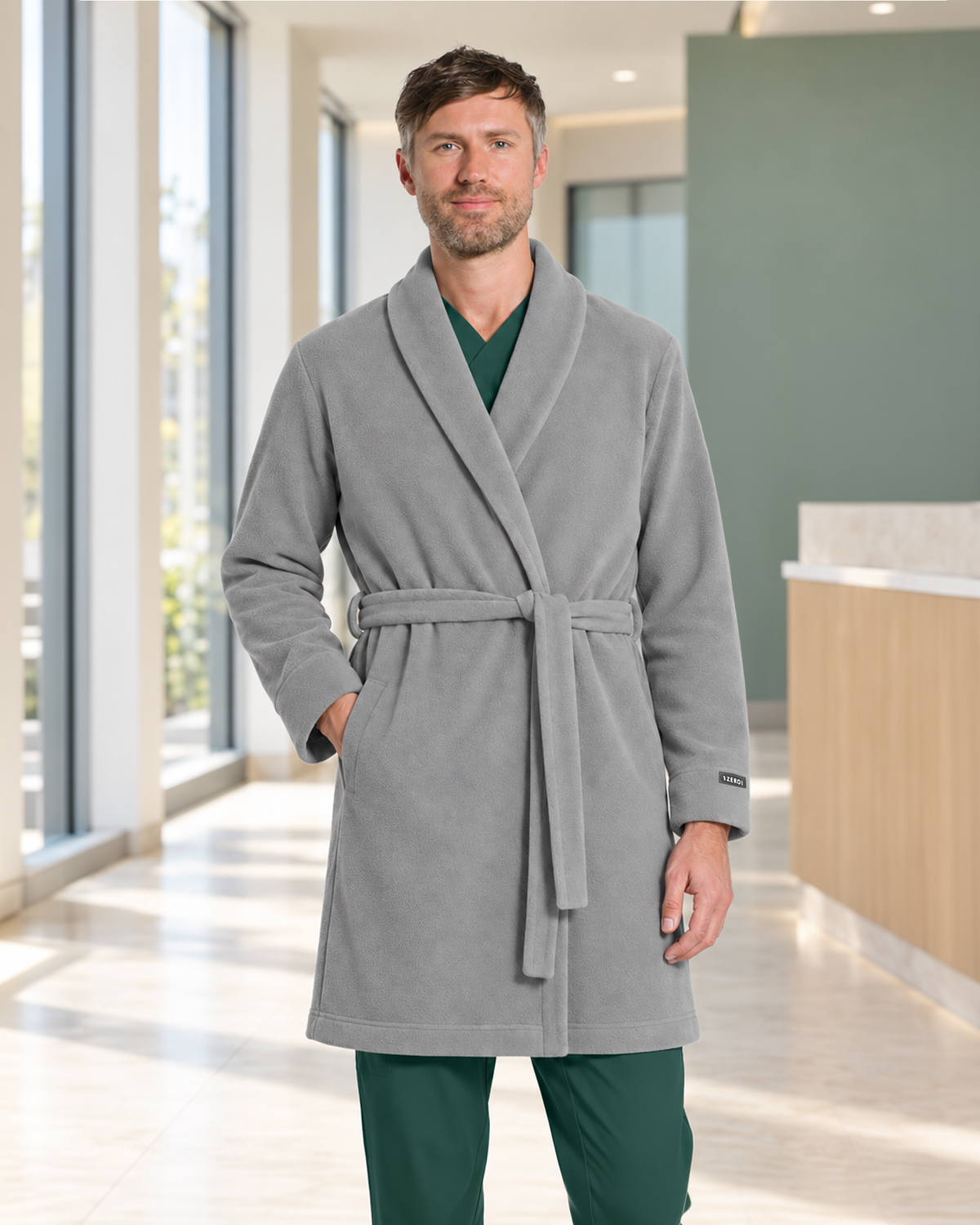 Halat medical barbati NORD gri