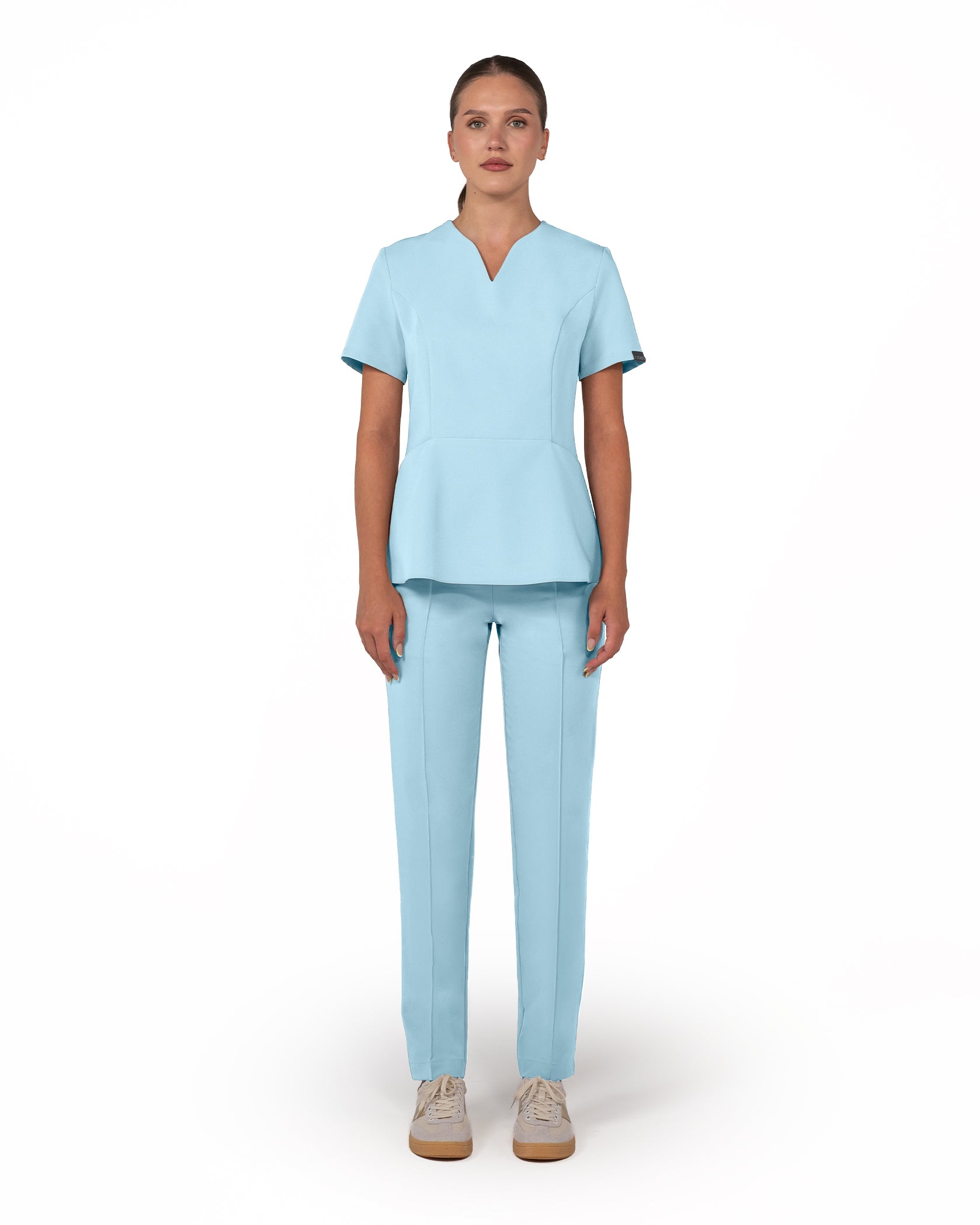 OPAL Blue Scrub Top - Image 5