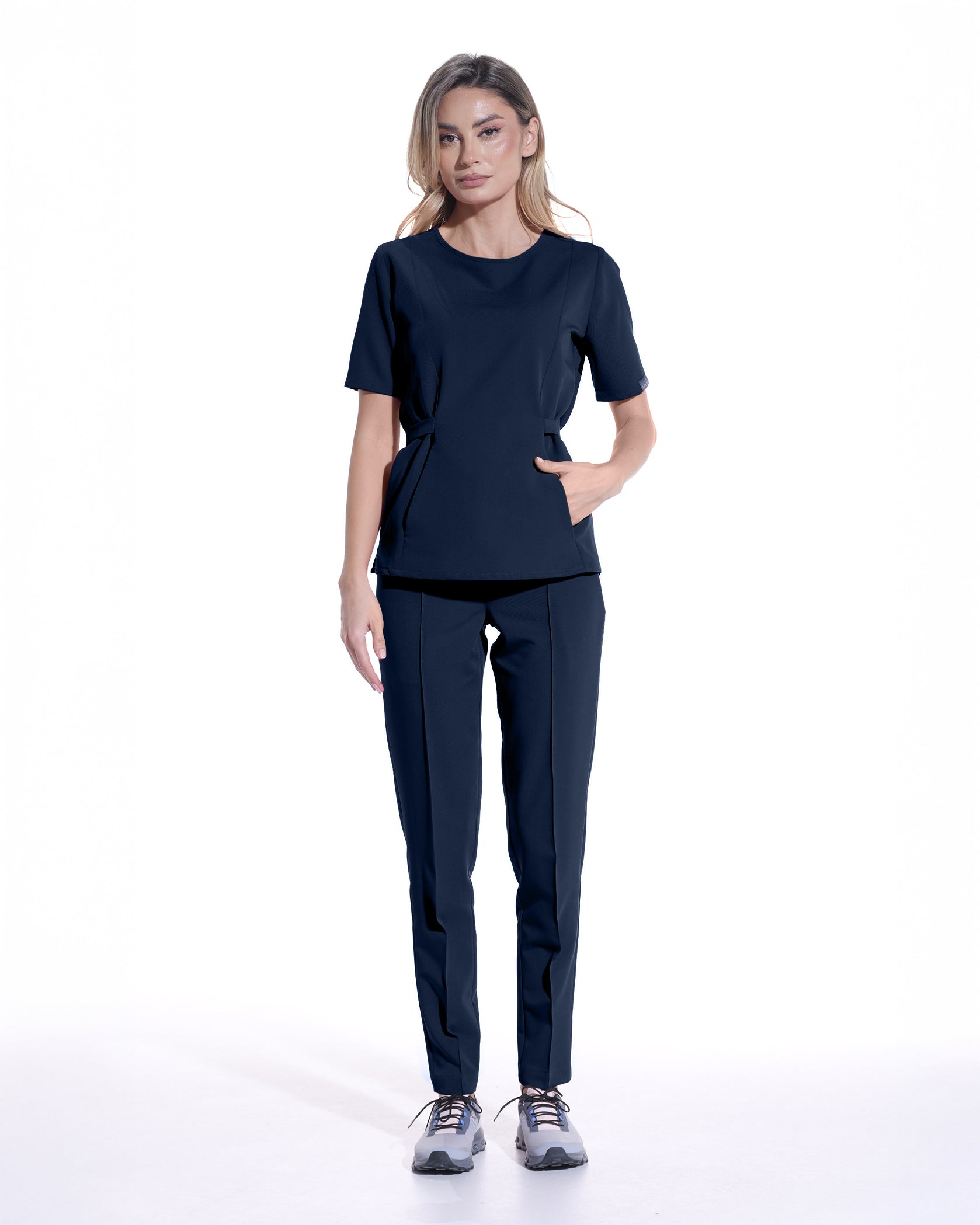 NORMA navy medical trousers - Front view