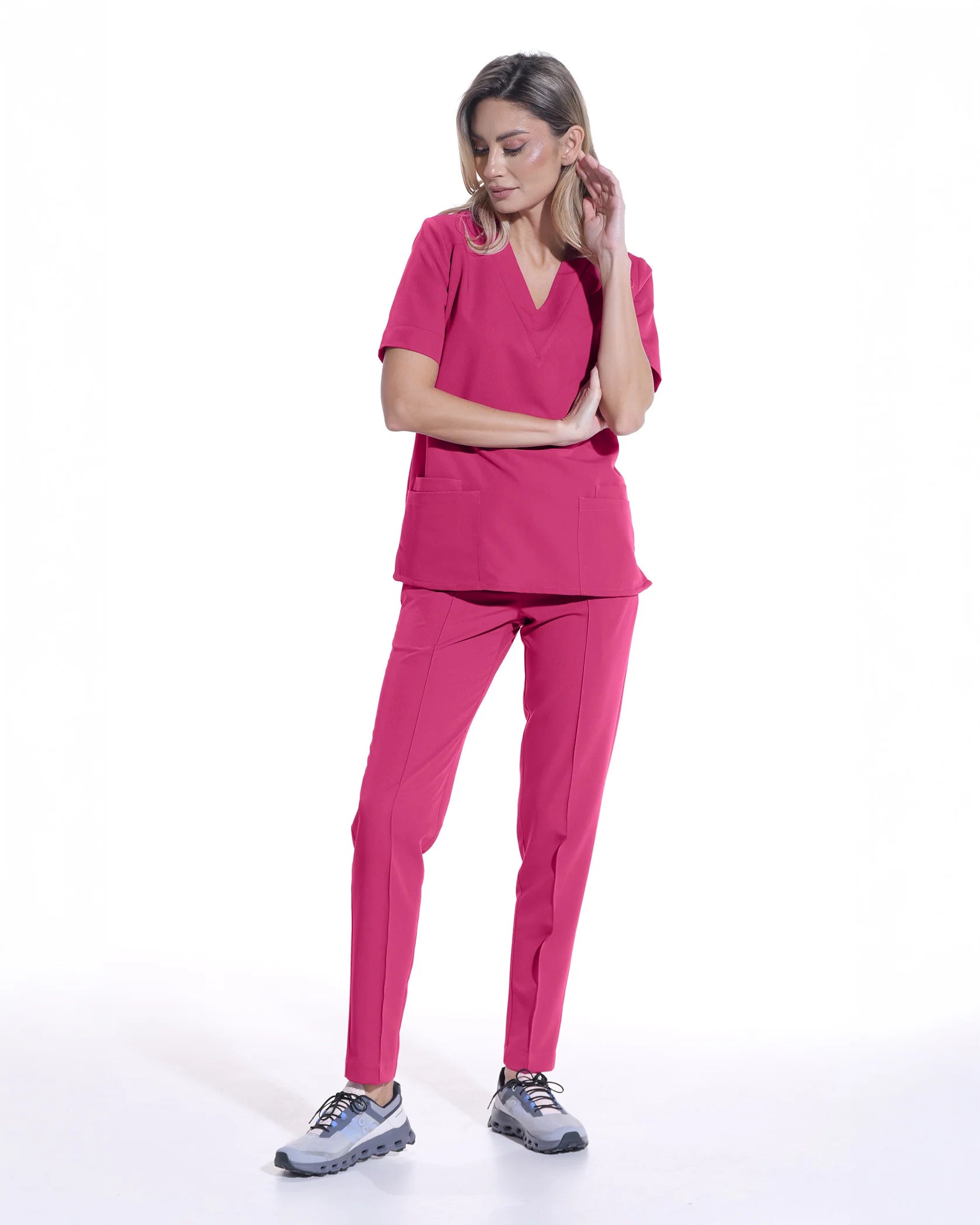 Costum medical CLASIC Magenta - Image 4