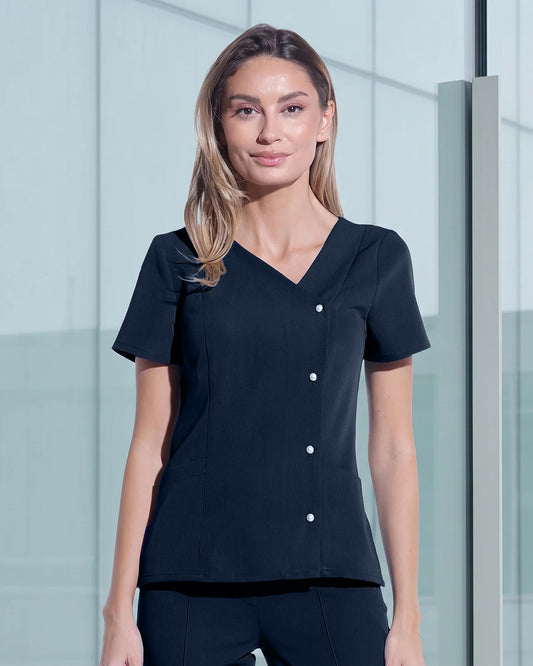 PERLA navy medical blouse