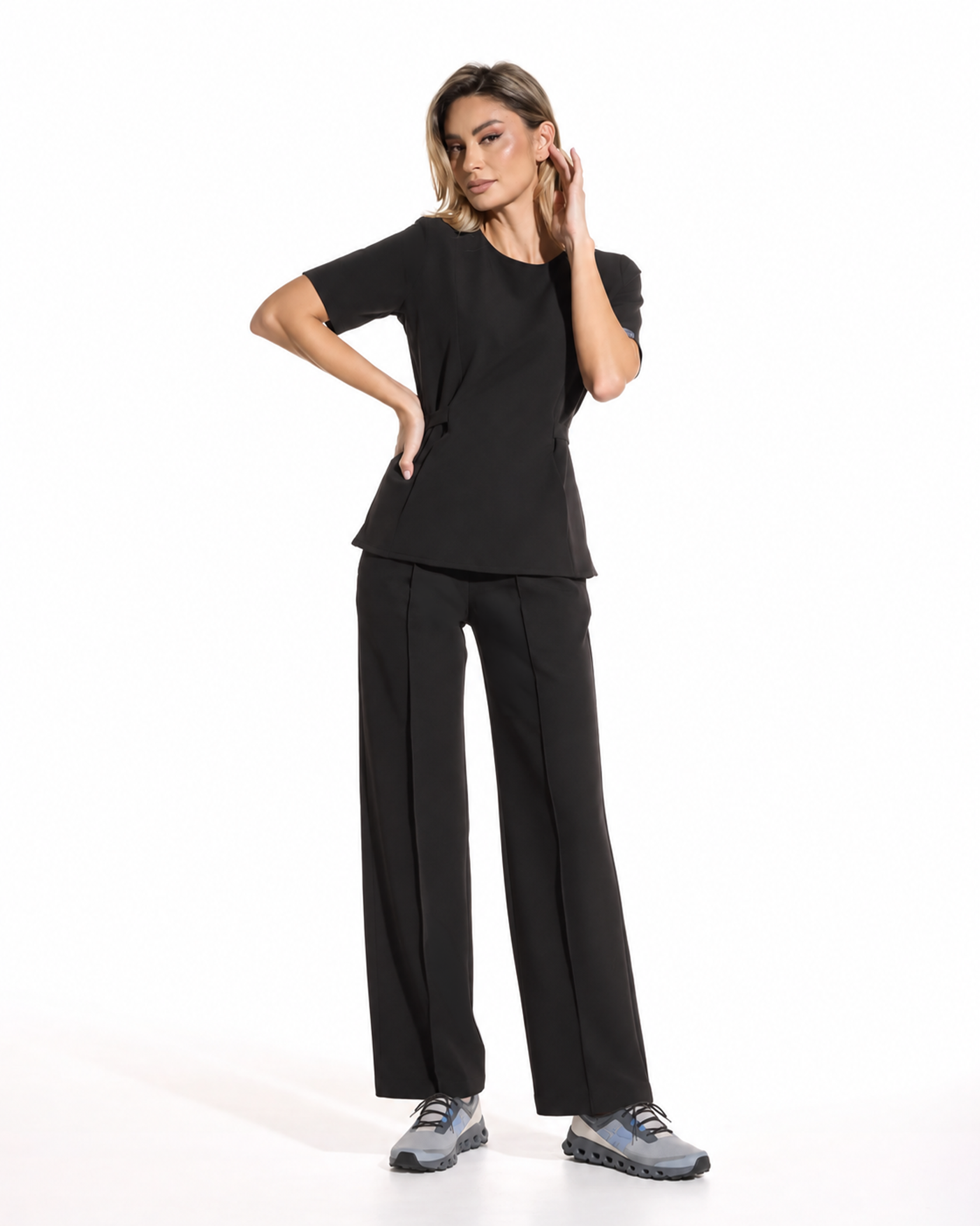 PALAZZO black medical trousers - Image 3