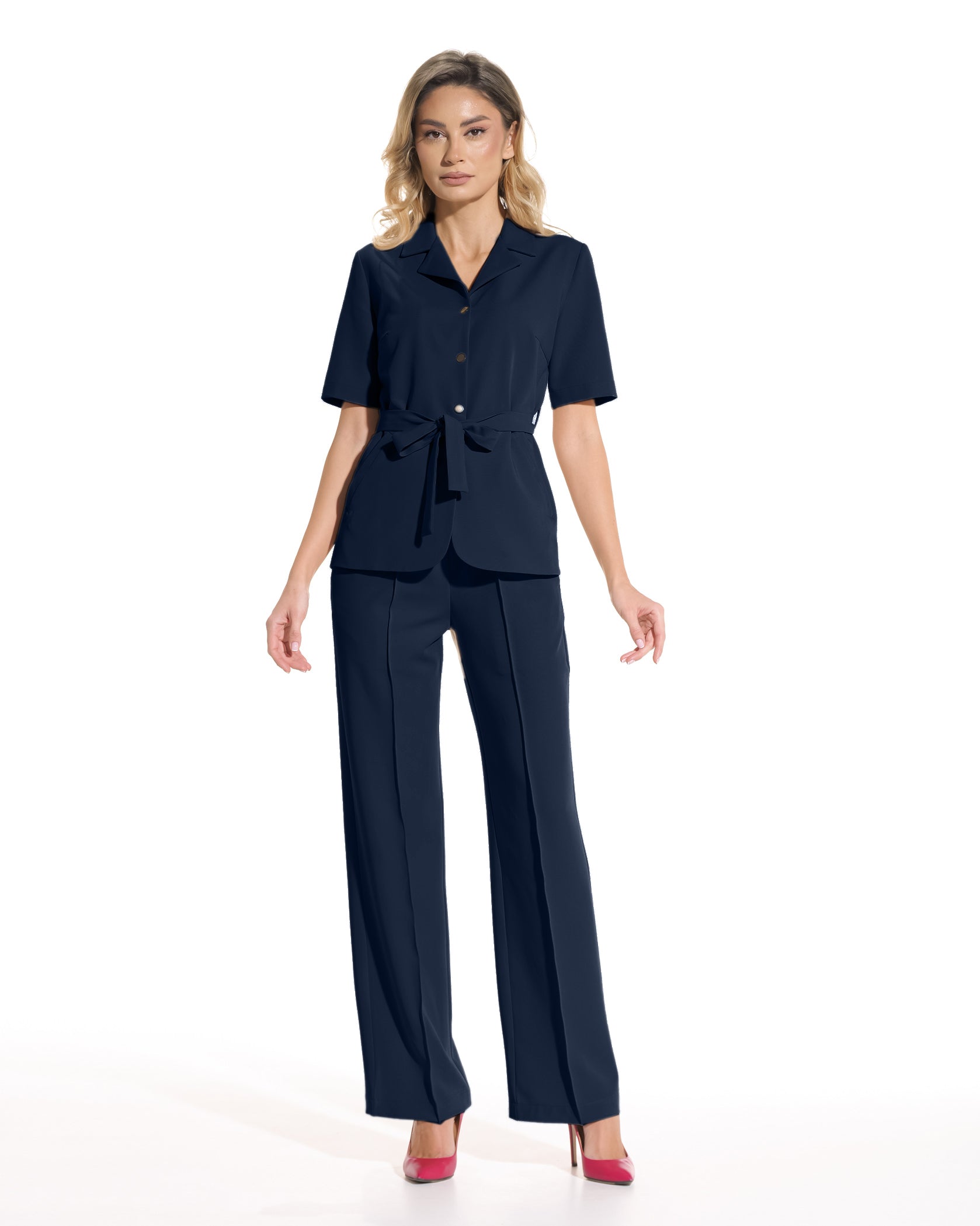 PALAZZO Navy Scrub Pants - Image 3