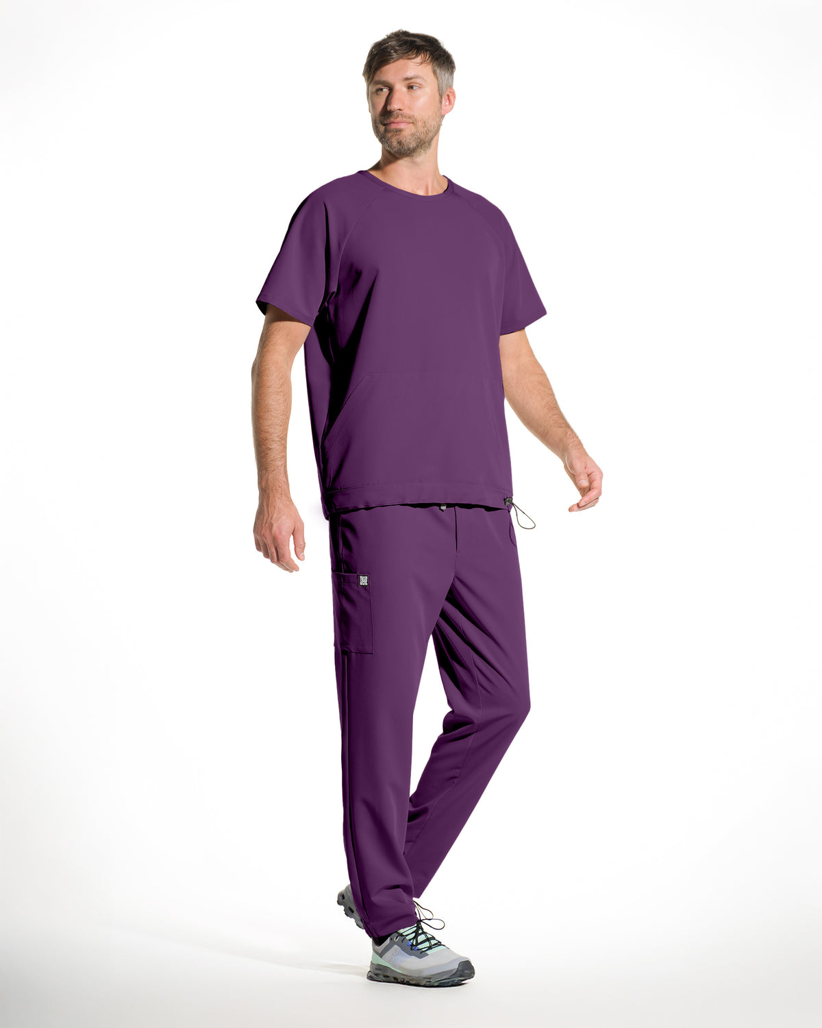 Pantaloni medicali barbati FORM plum