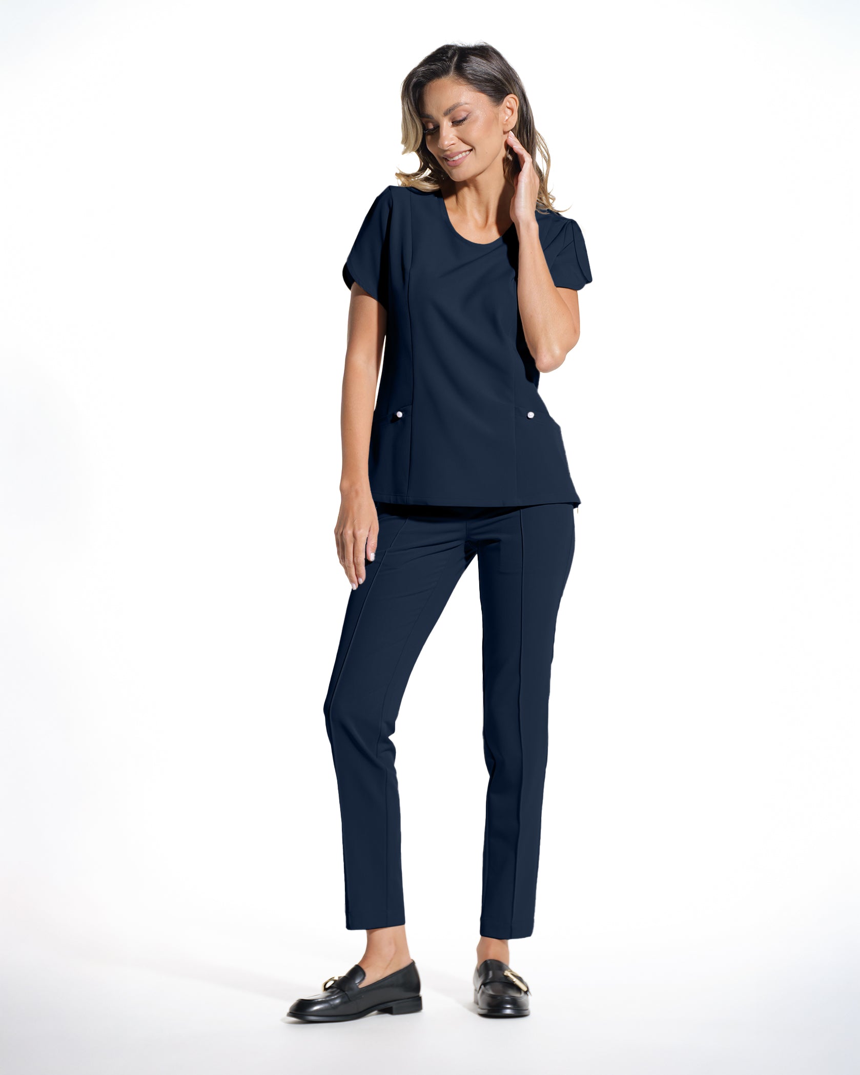 PETALI navy medical top - Image 5