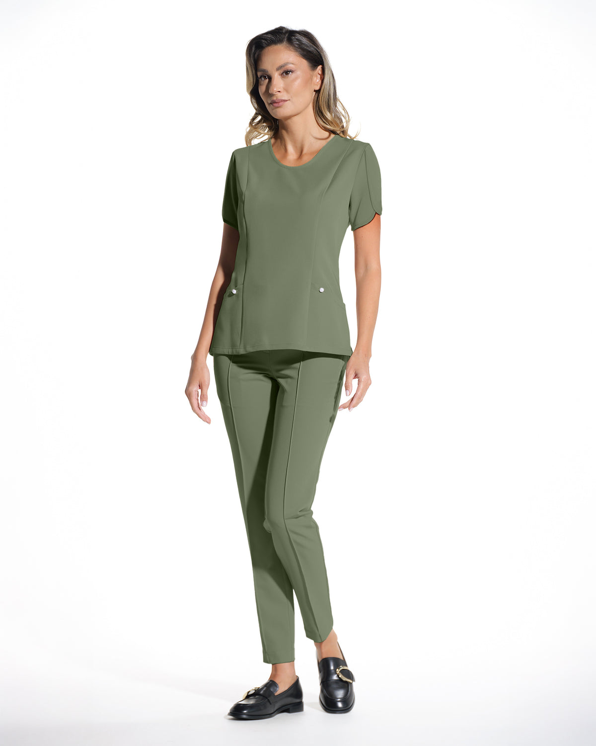 Bluza medicala PETALI olive