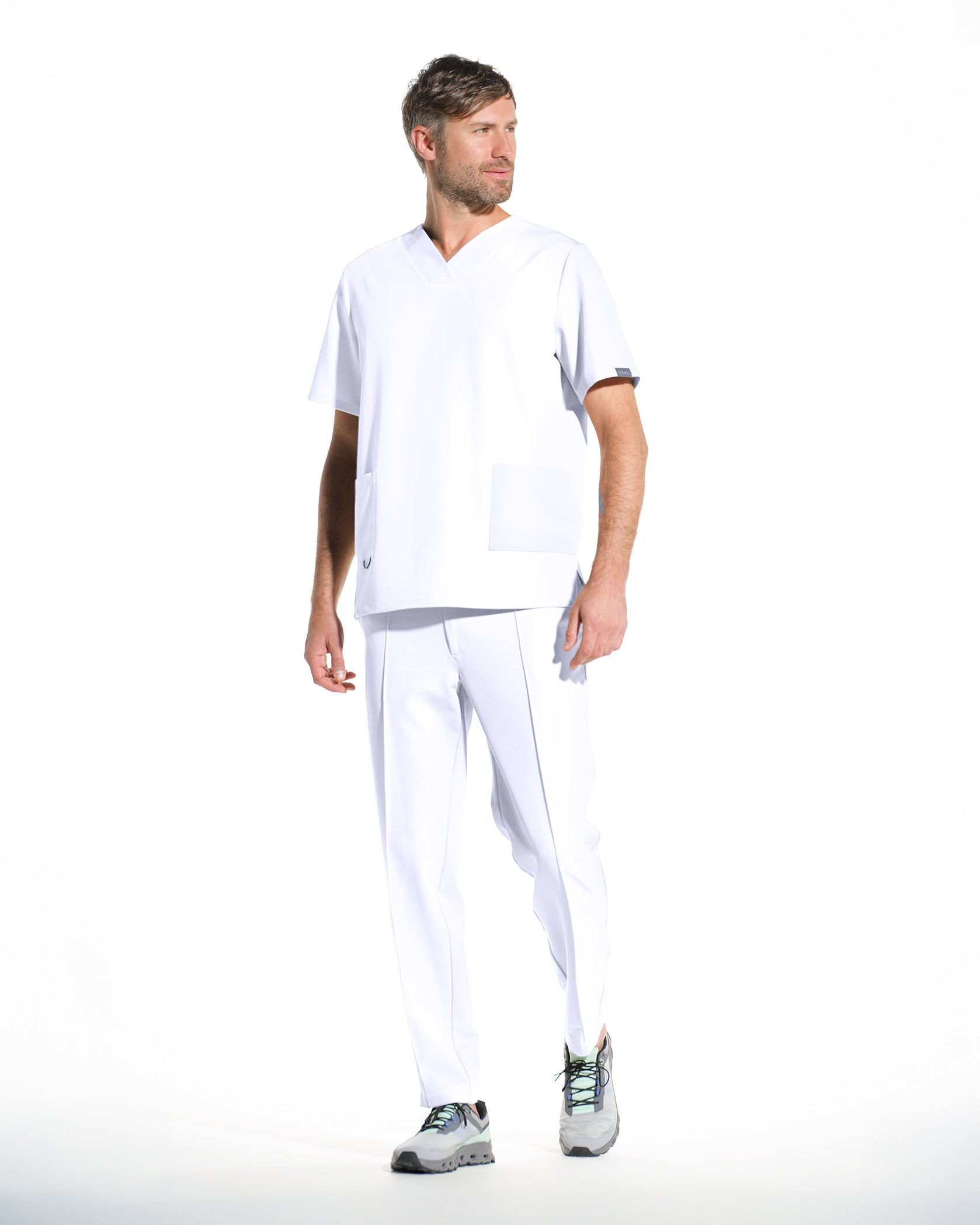 RAND bluza medicala alb opac - Image 4