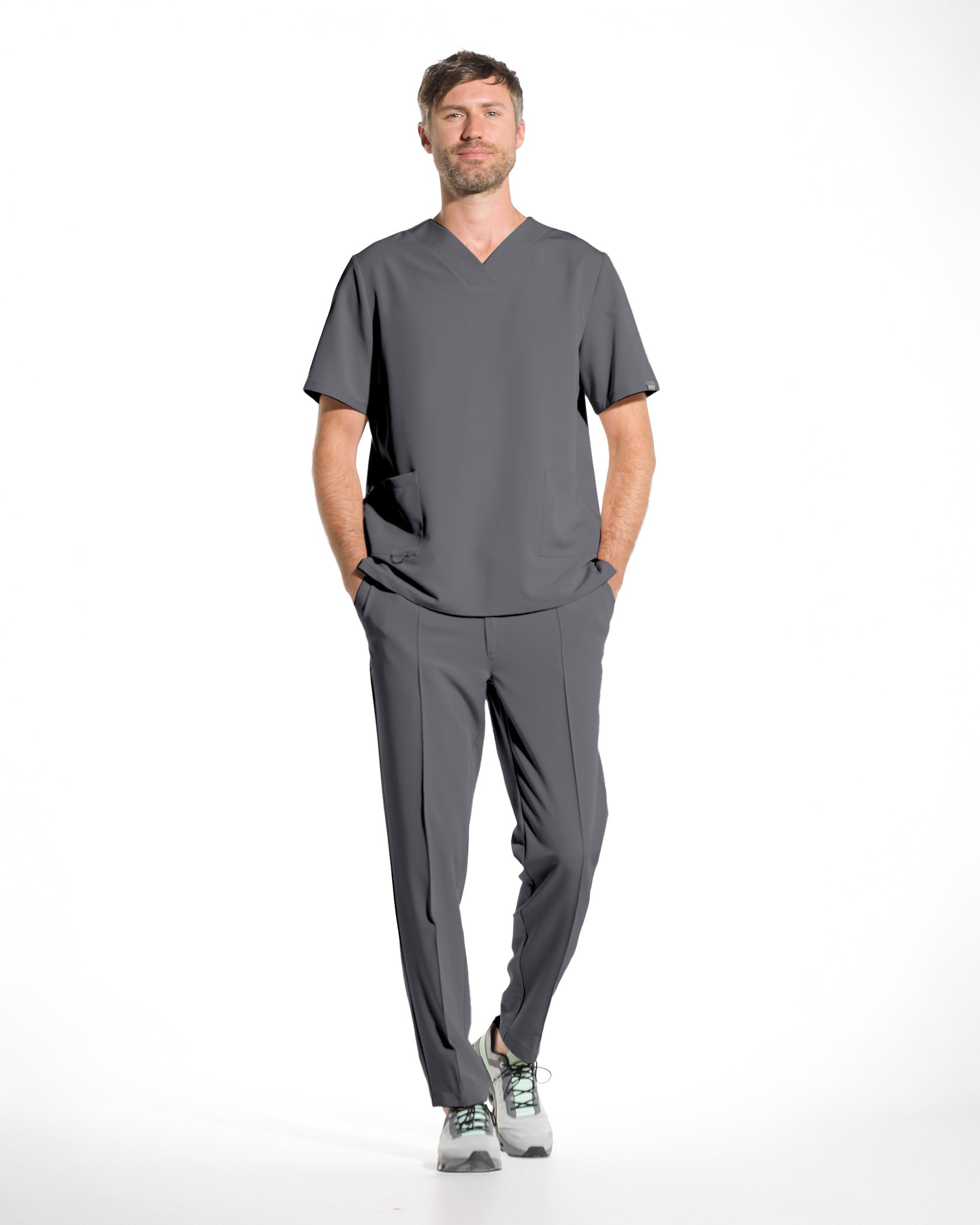NORM pantaloni medicali barbati grafit - Image 3