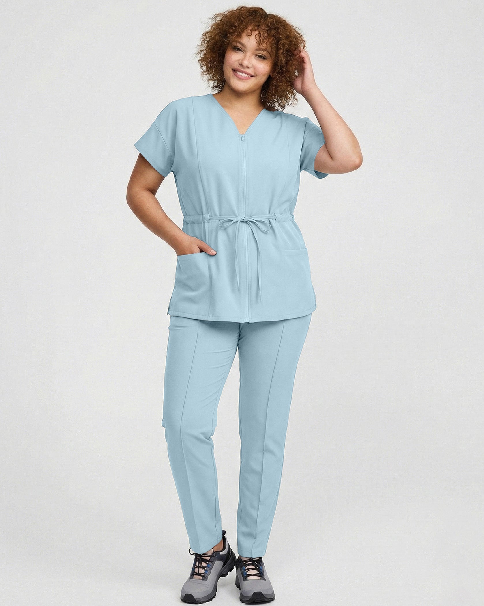 ROSA Blue Scrub Top - Image 7