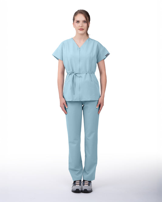 ROSA Blue Scrub Top