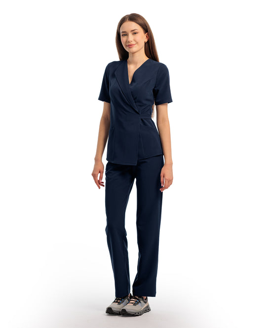 SIENA navy medical top