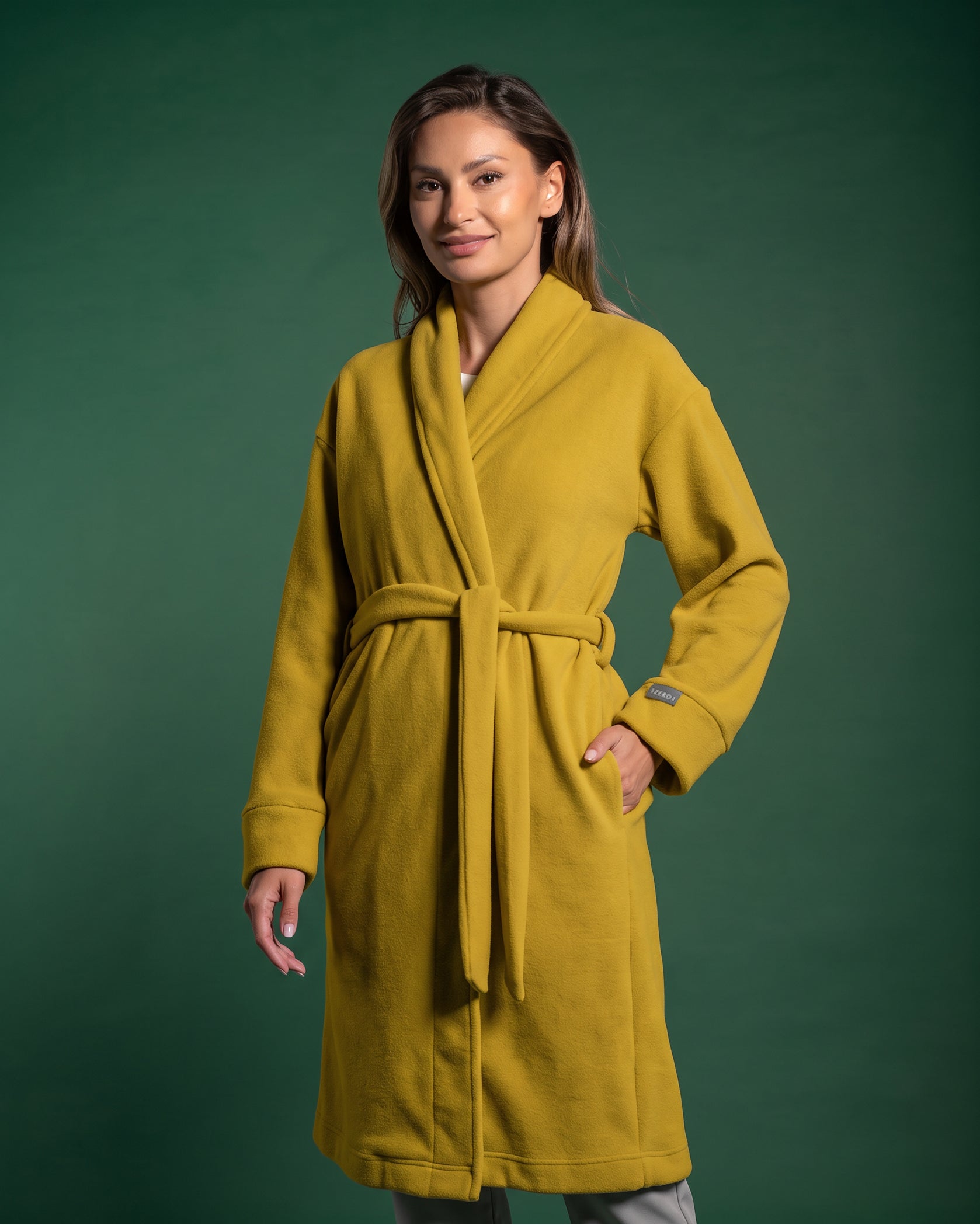 Women's medical Coat SOFT lime - Front view