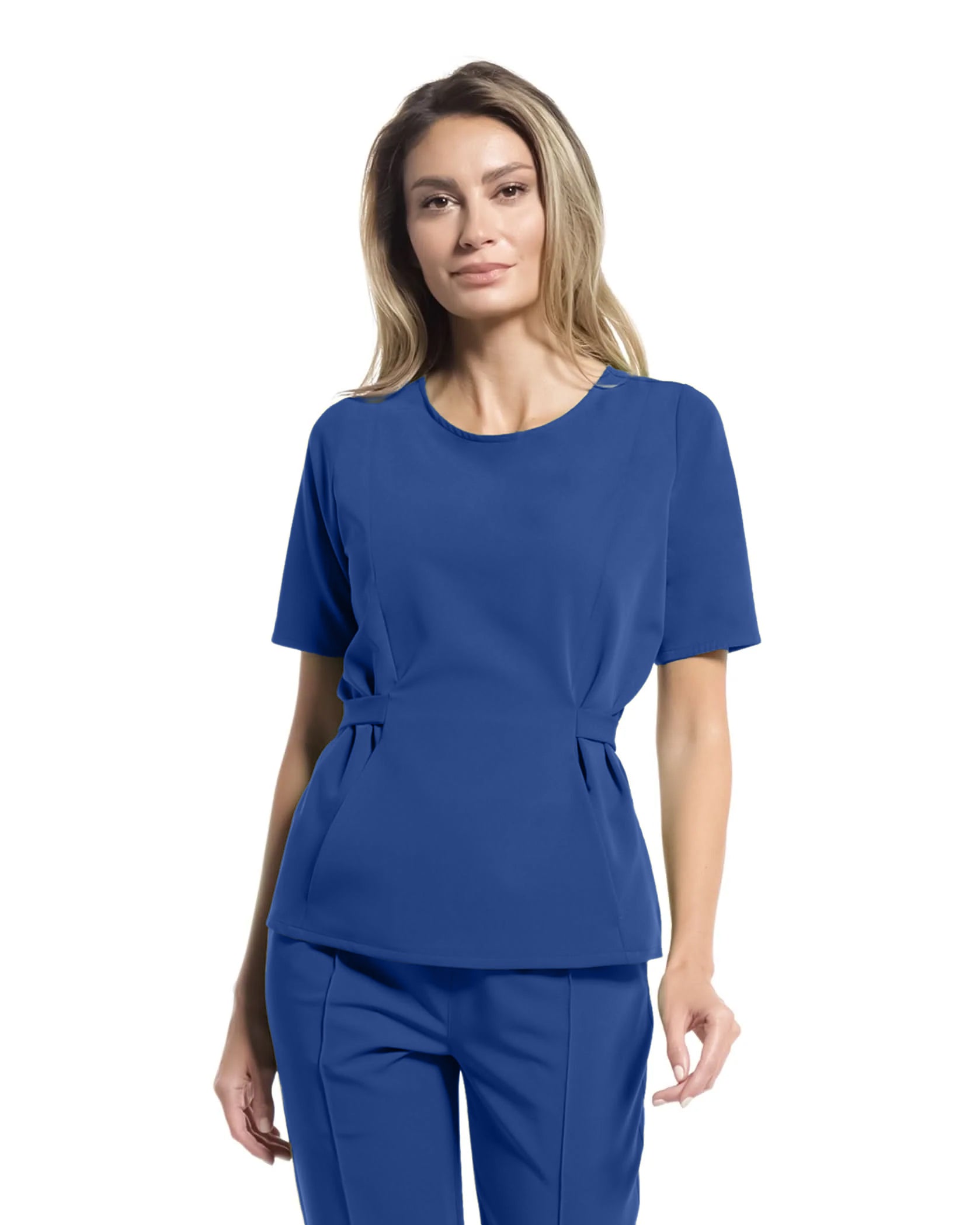 Costum medical CONTOUR Royal Blue - Close up details