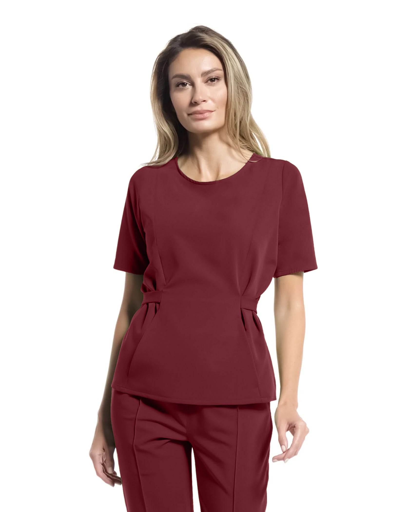 Costum medical CONTOUR Bordo - Detail Nahaufnahme