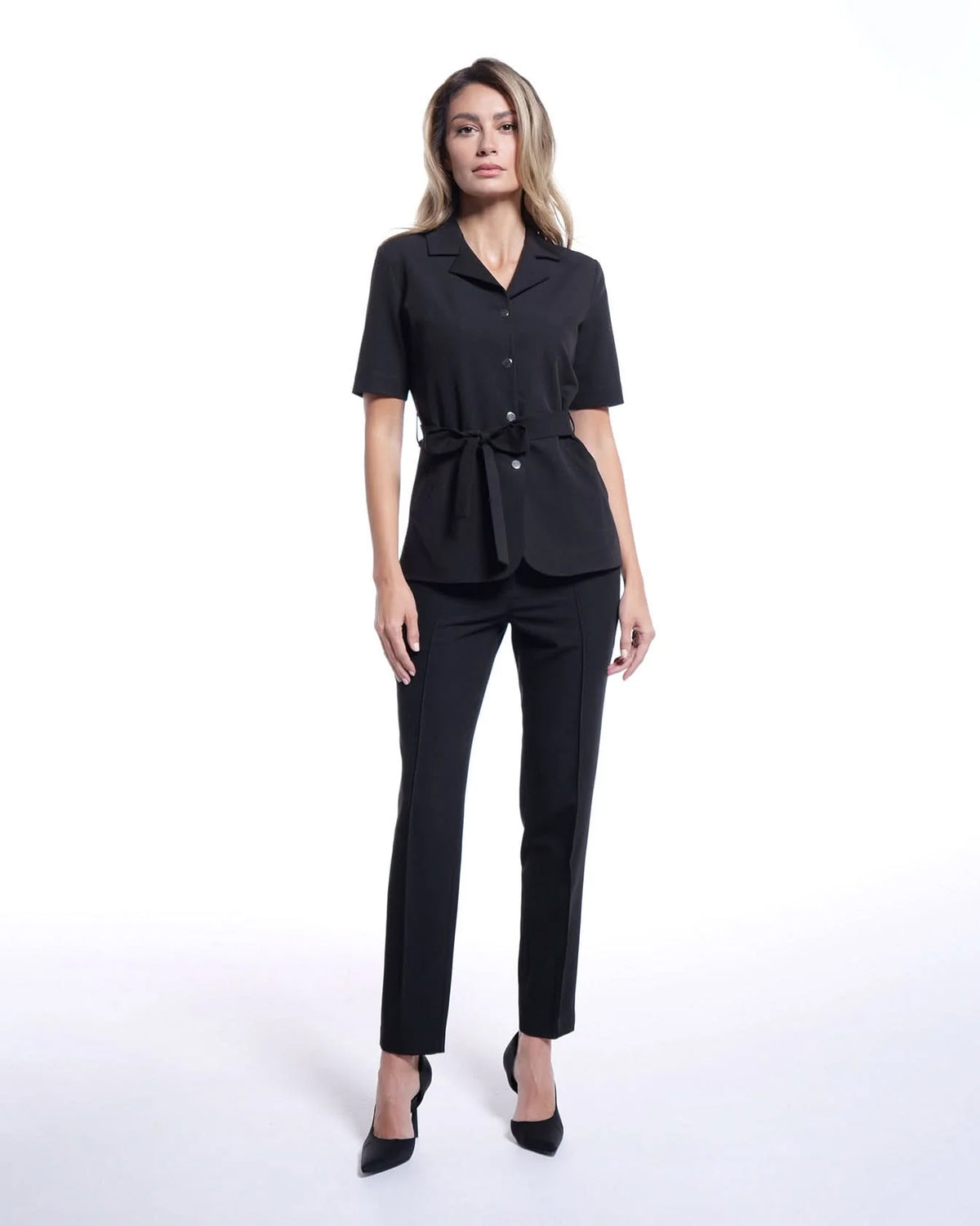 VENUS Black Scrub Top
