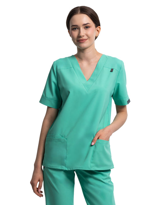 VERSO Aqua Scrub Top