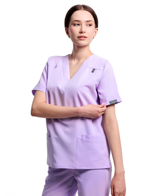 VERSO Lilac Scrub Top
