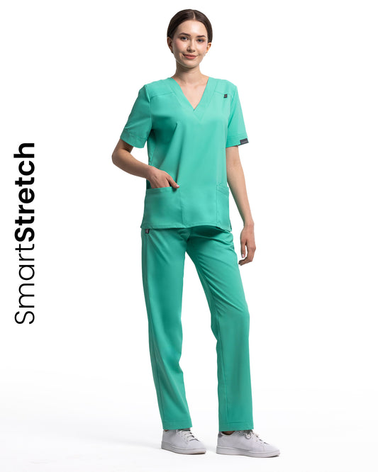 VERSO Aqua Scrub Top