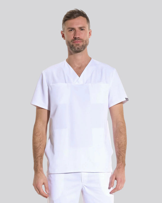 WAVE White Scrub Top