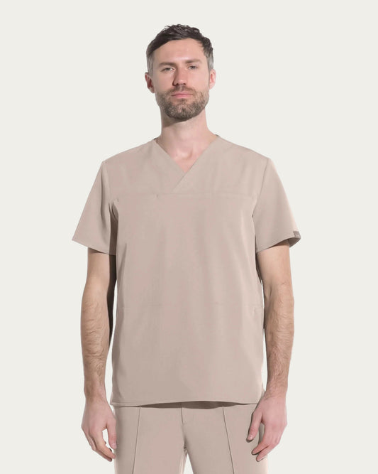 WAVE Latte Scrub Top