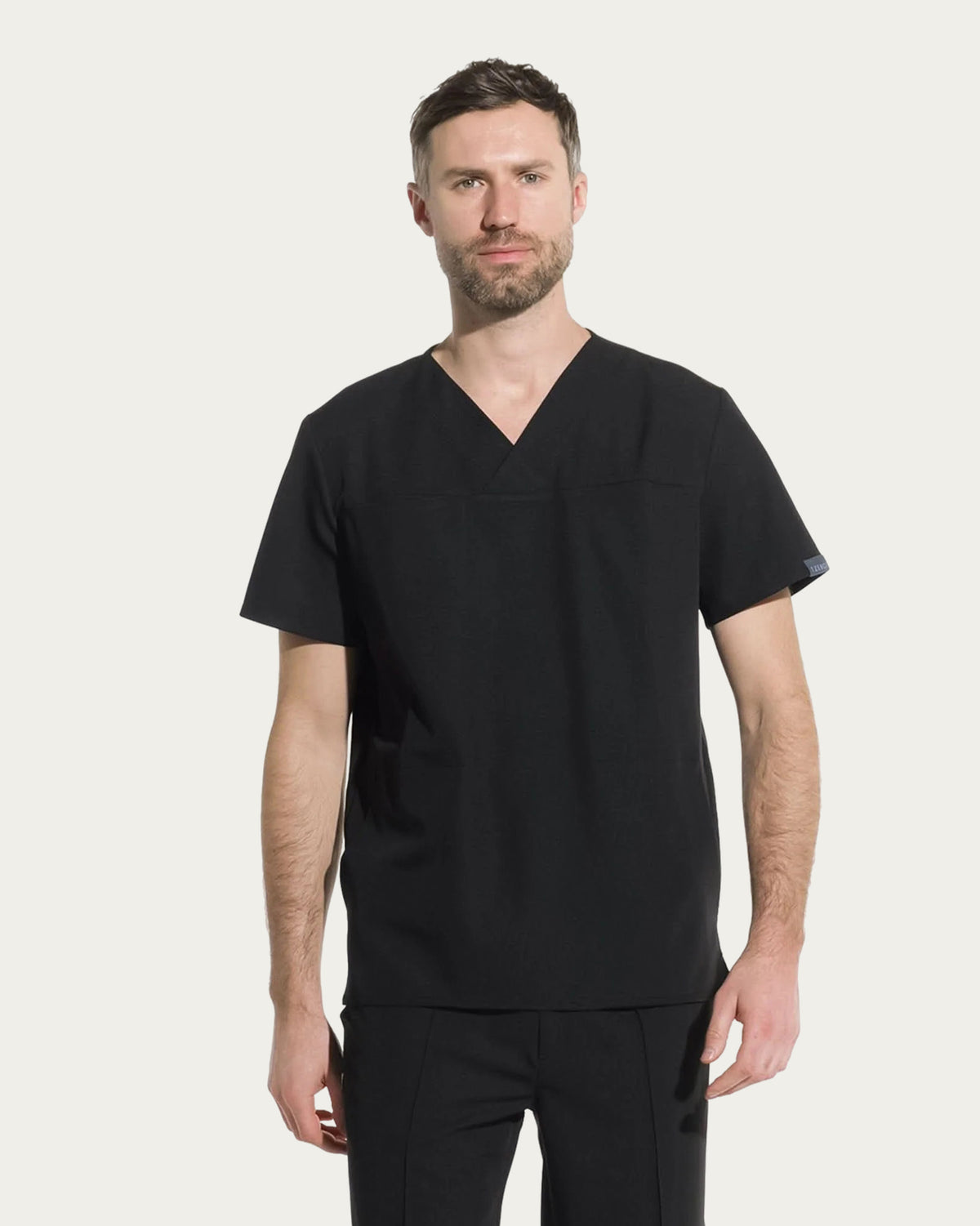 WAVE Black Scrub Top