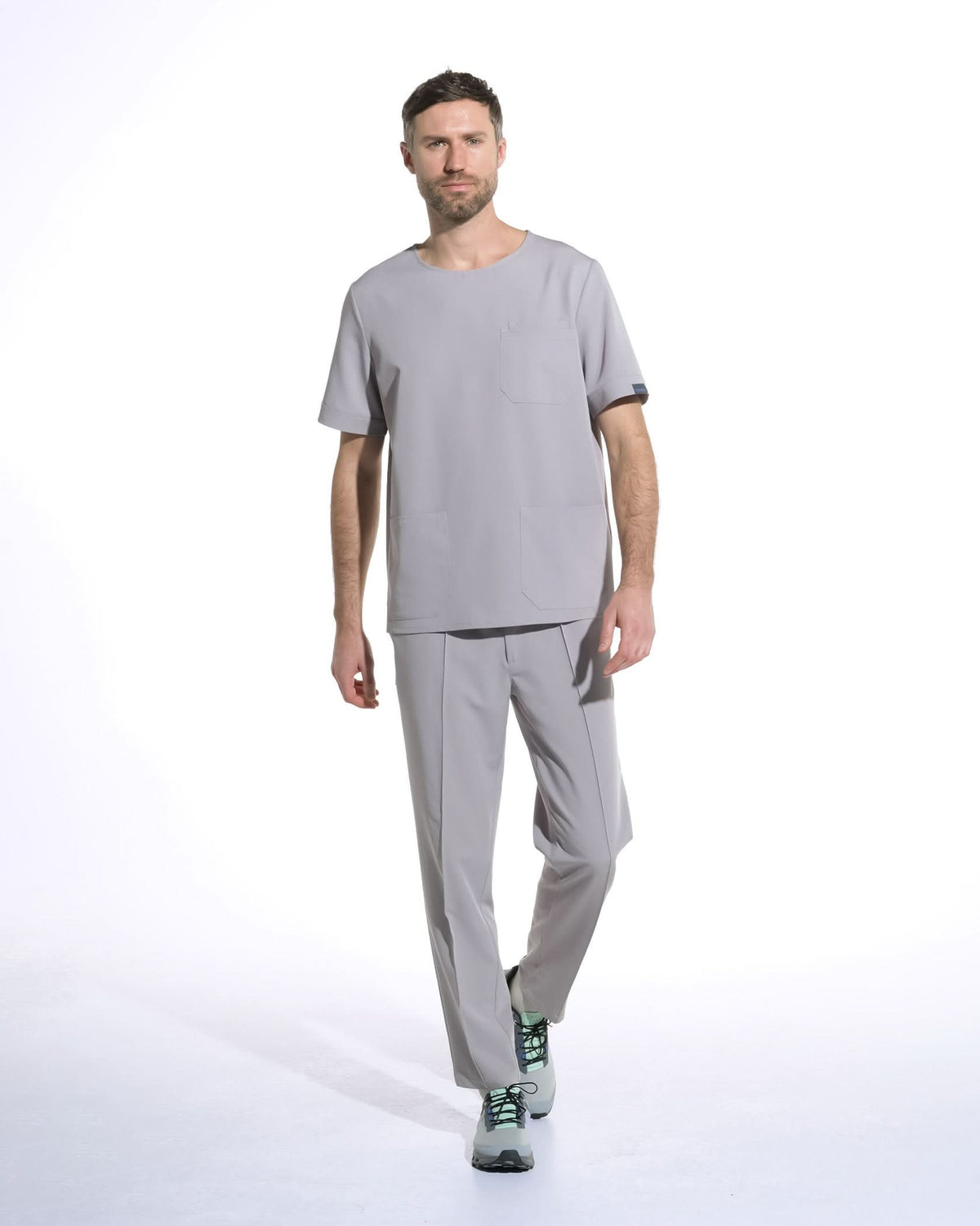 Bluza medicala barbati COSMO gri - 1zero1.ro