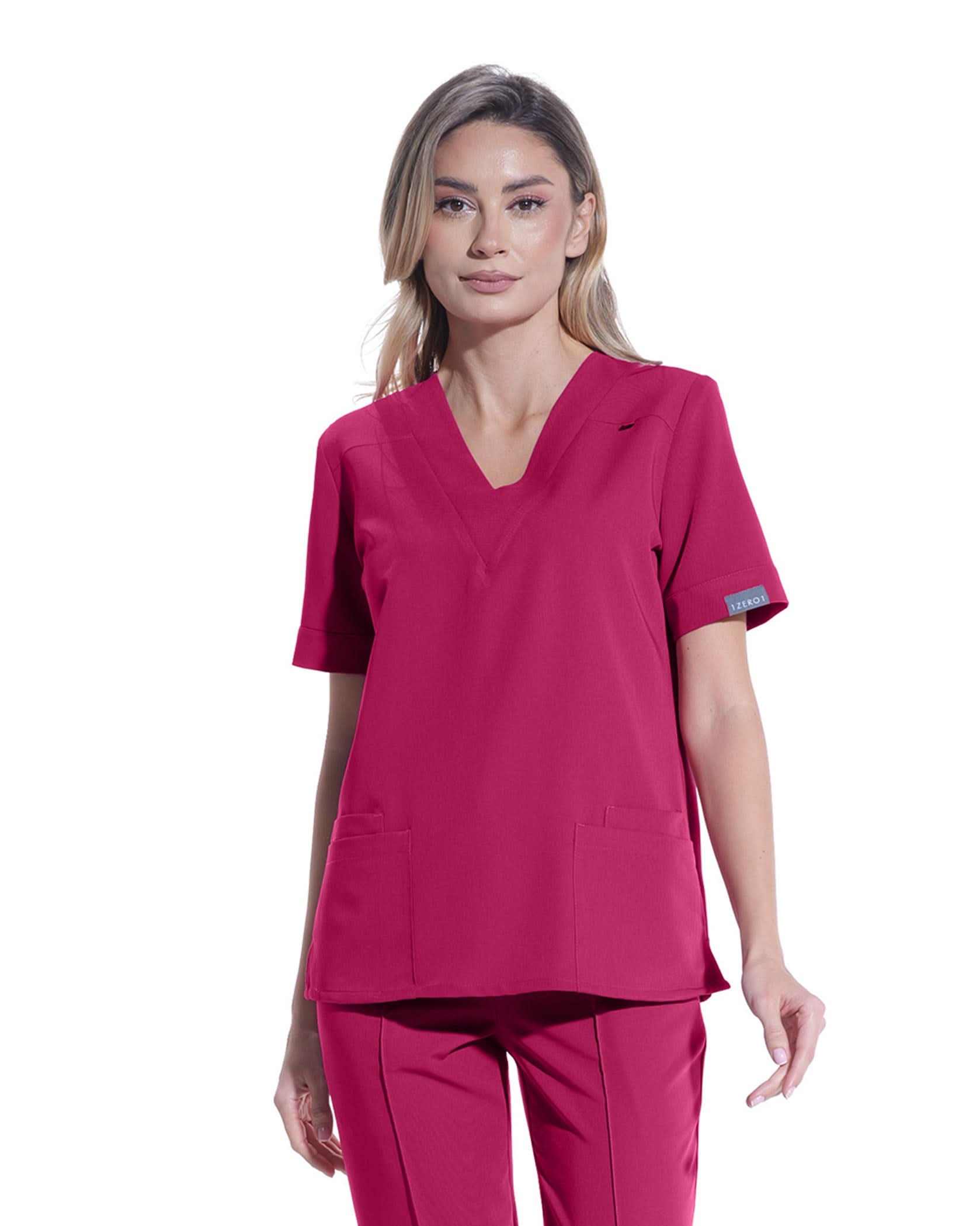 Bluza medicala VERSO magenta - 1zero1.ro